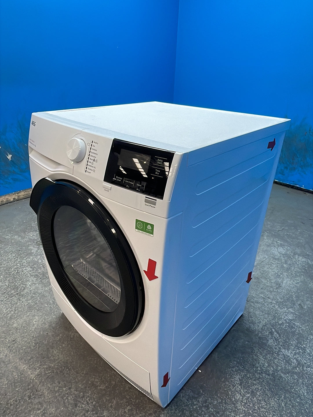 #GRC-164-743 - AEG 8000 Series 9kg Heat Pump Tumble Dryer – White, A+++ Energy Rating