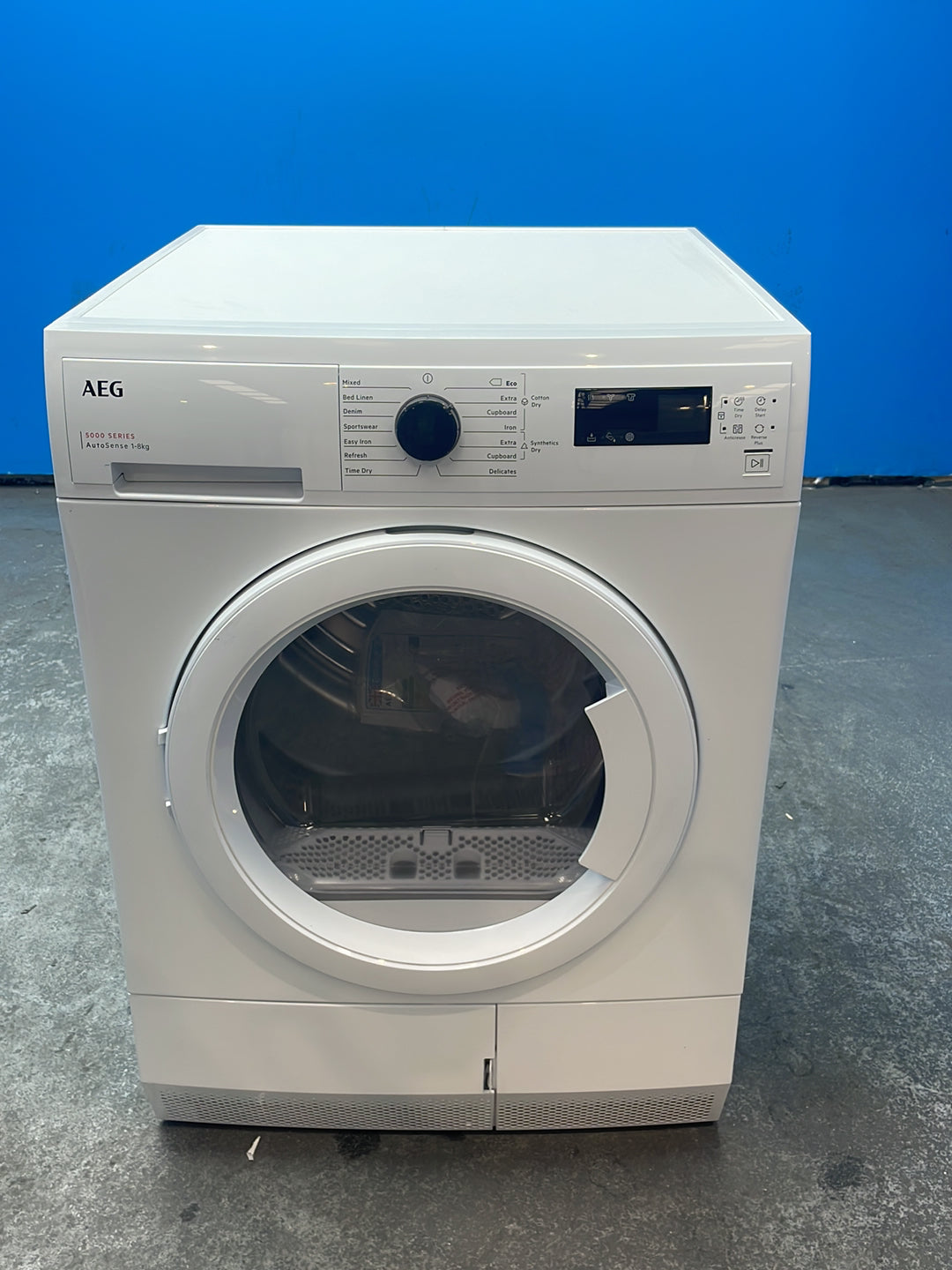 #GRC-164-751 - AEG 5000 Series 8kg Heat Pump Tumble Dryer – AutoSense Technology, EasyClean Filter, White