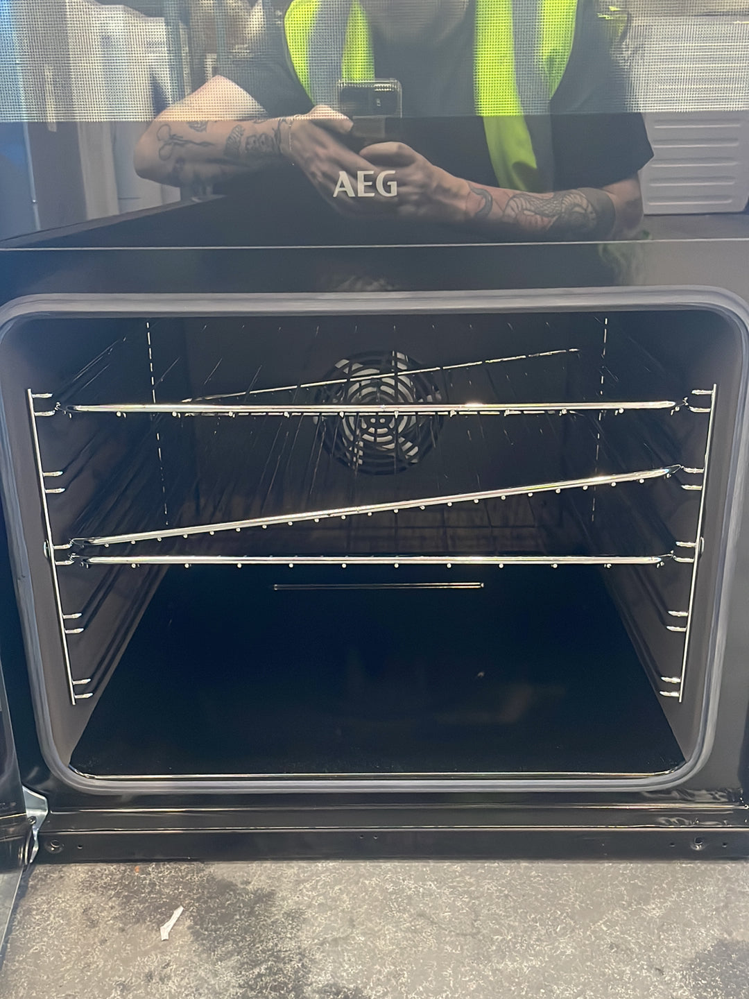 #GRC-164-770 - AEG 60cm Electric Double Oven Cooker – 112L Capacity, Induction Hob, SteamBake
