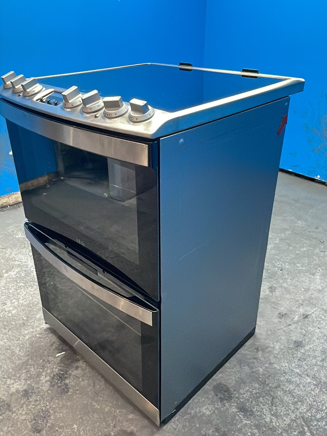 #GRC-164-770 - AEG 60cm Electric Double Oven Cooker – 112L Capacity, Induction Hob, SteamBake