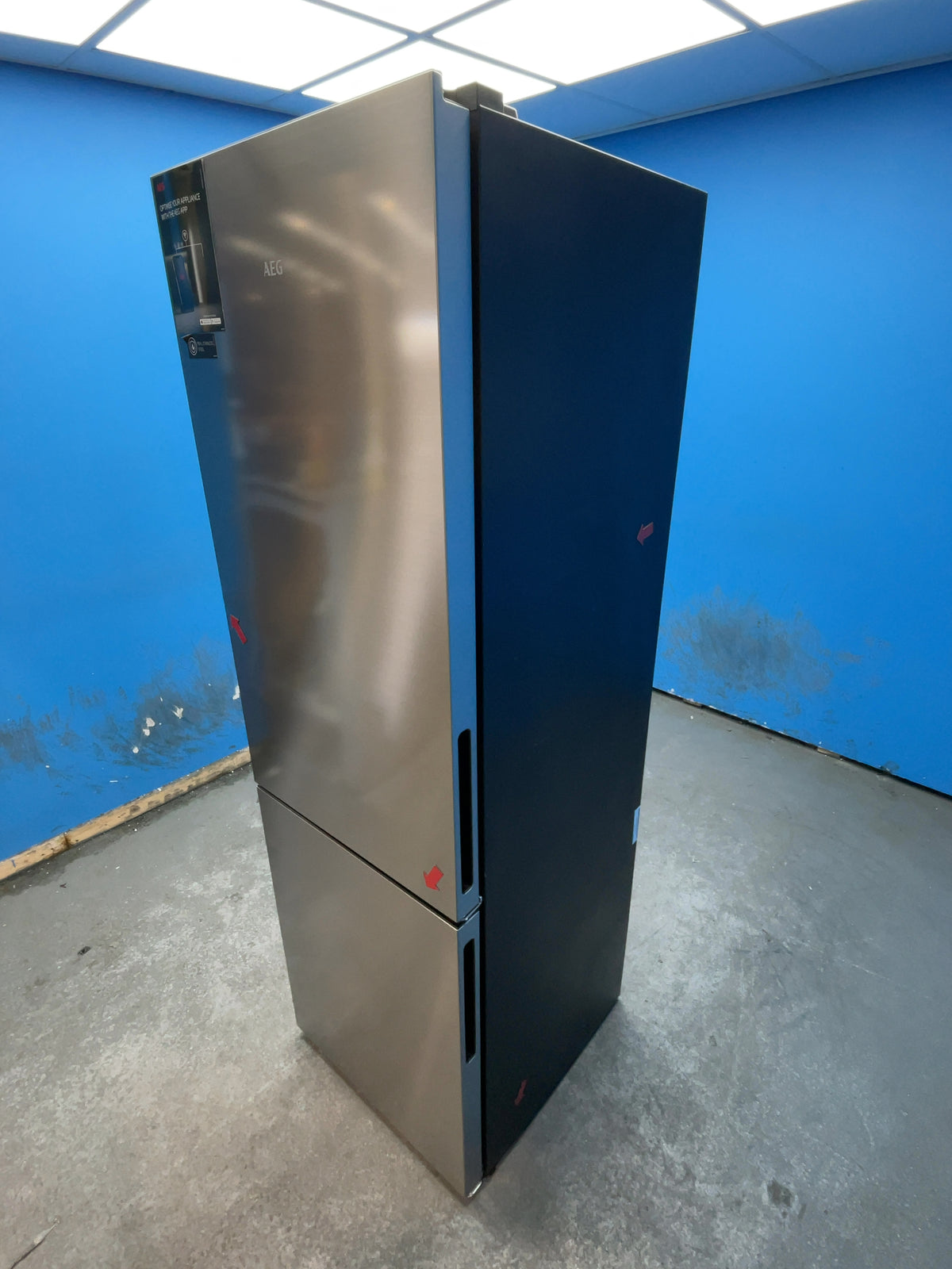 #GRC-164-795 - AEG 8000 Series 59.5cm 60/40 Fridge Freezer – 328L, Inox, Total No Frost