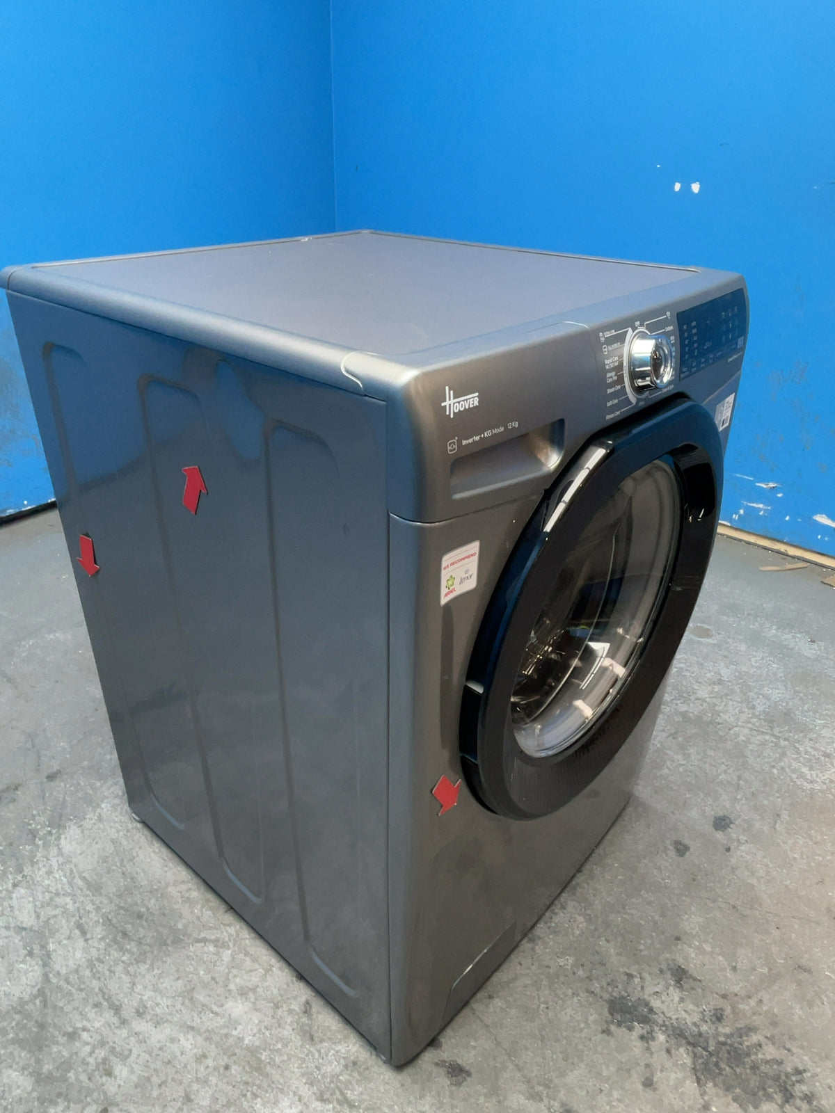 #GRC-164-844 - Hoover H-WASH 350 12kg 1400rpm Washing Machine – KG Mode Plus, Graphite