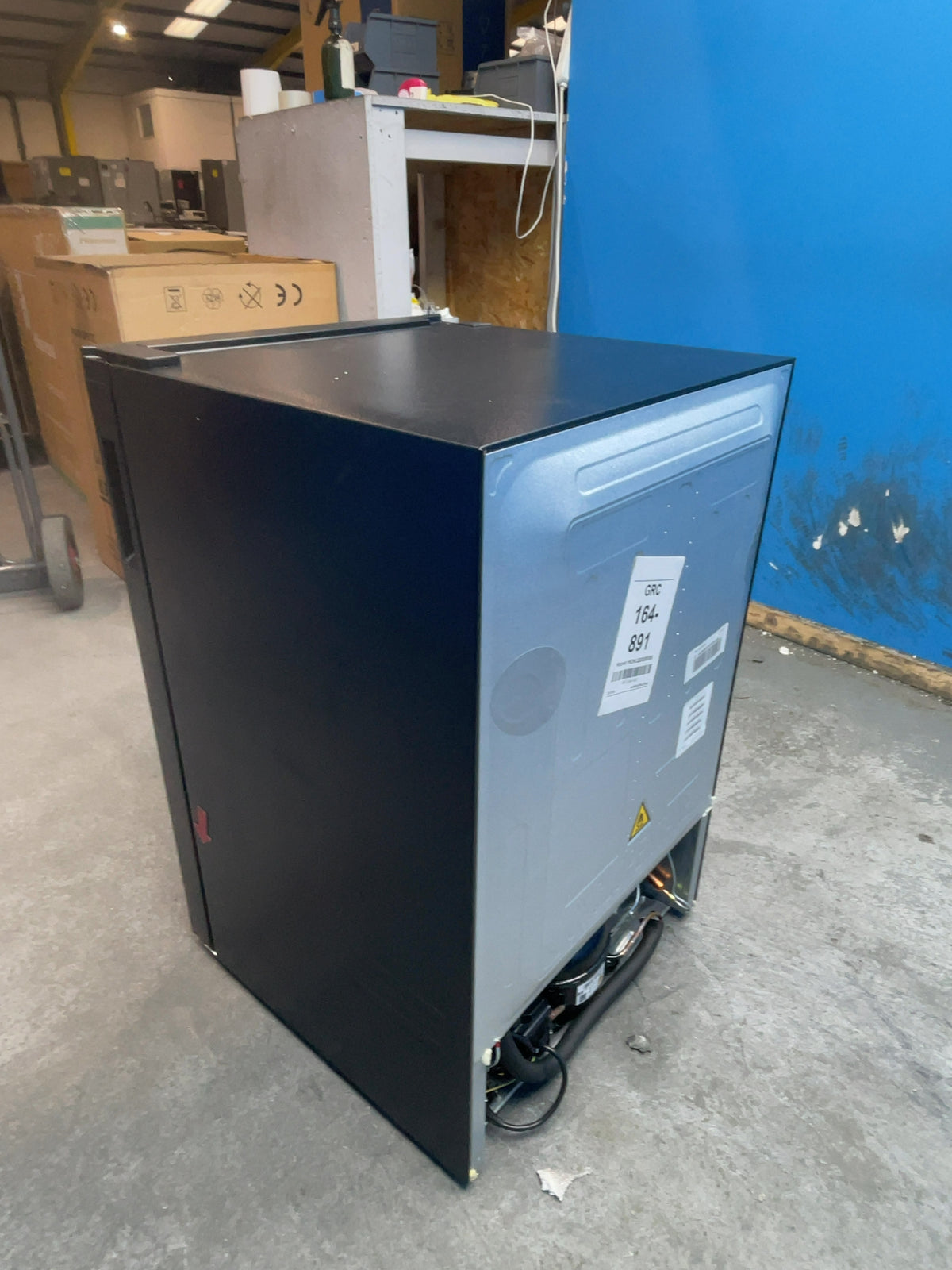 #GRC-164-891 - Hoover H-FRIDGE 300 Mini 54cm Under Counter Fridge – 129L, Aria Clear, Black