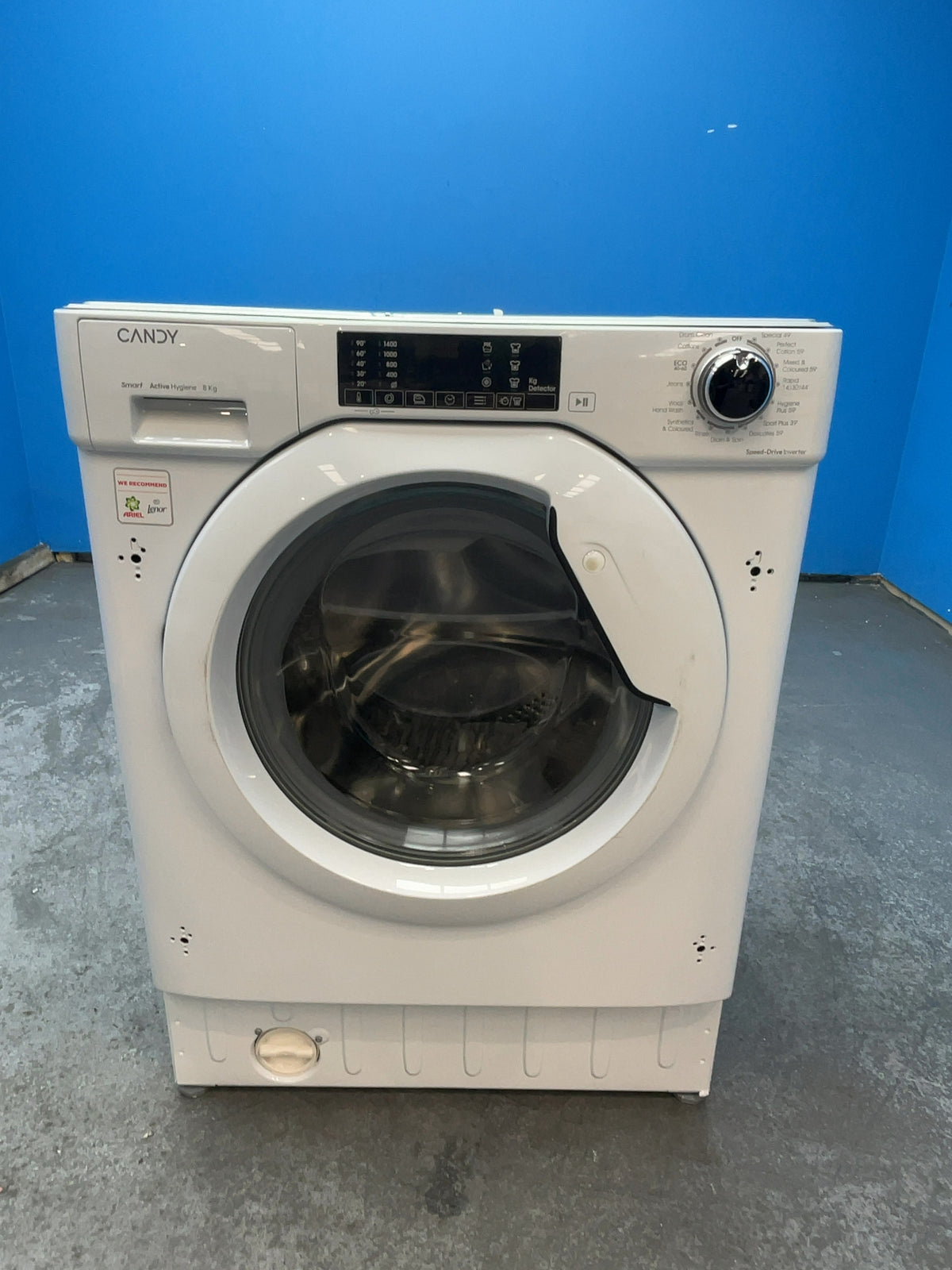 #GRC-164-915 - Candy 8kg 1400rpm Integrated Washing Machine – Inverter Motor, White