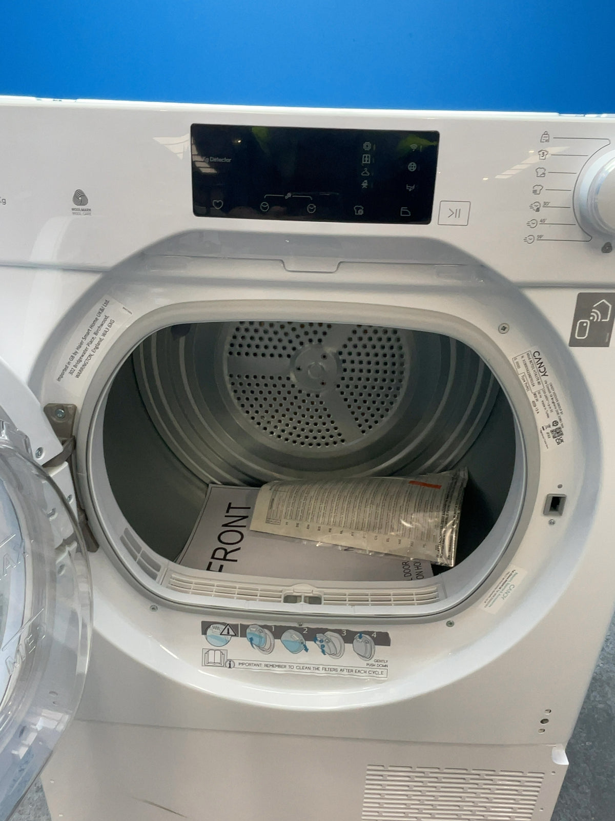 #GRC-164-921 - Candy Smart 7kg Integrated Heat Pump Tumble Dryer – Wi-Fi Connected, Sensor Drying, White