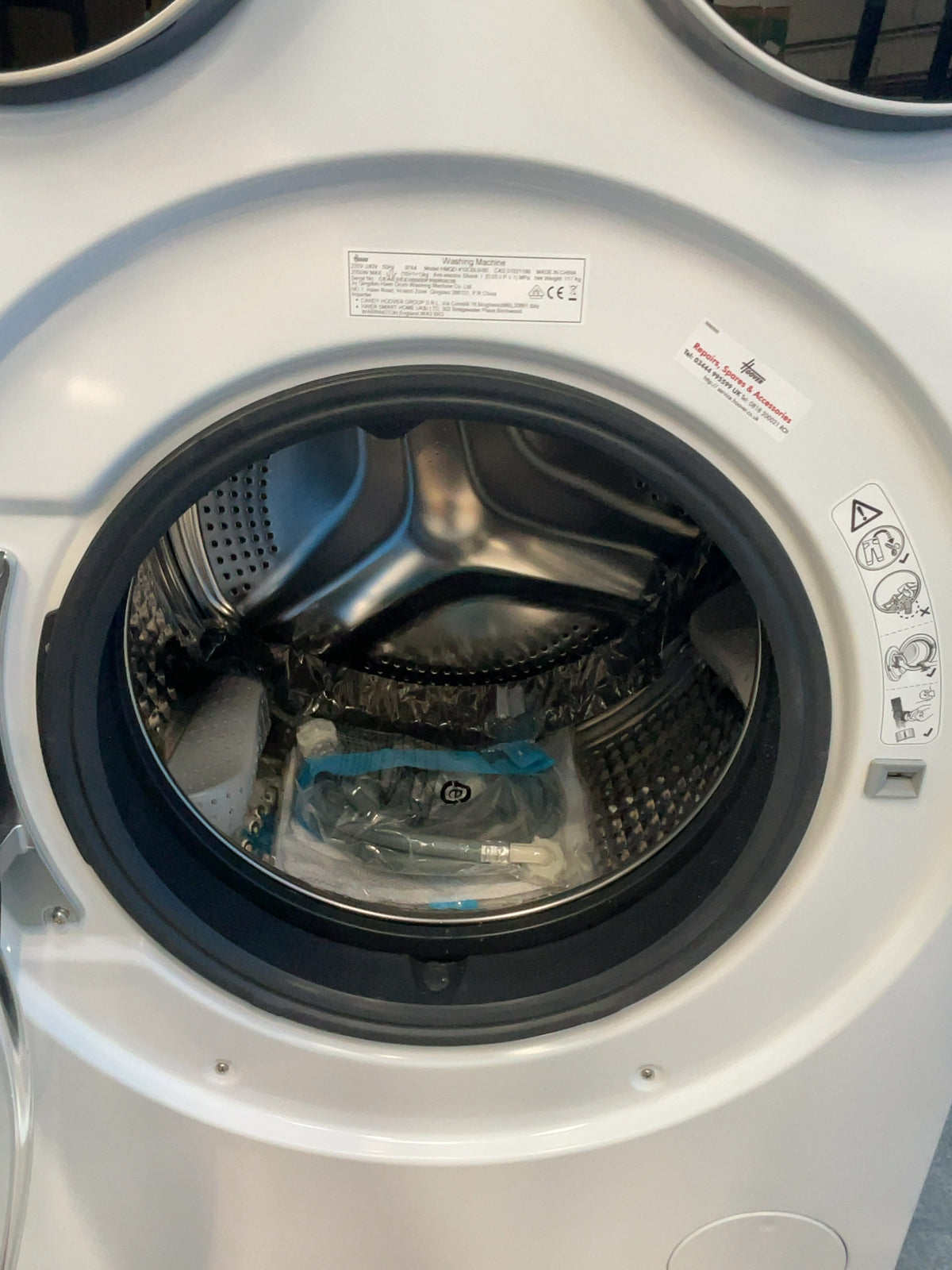 #GRC-164-980 - Hoover 12kg 1400rpm Washing Machine – Smart, White
