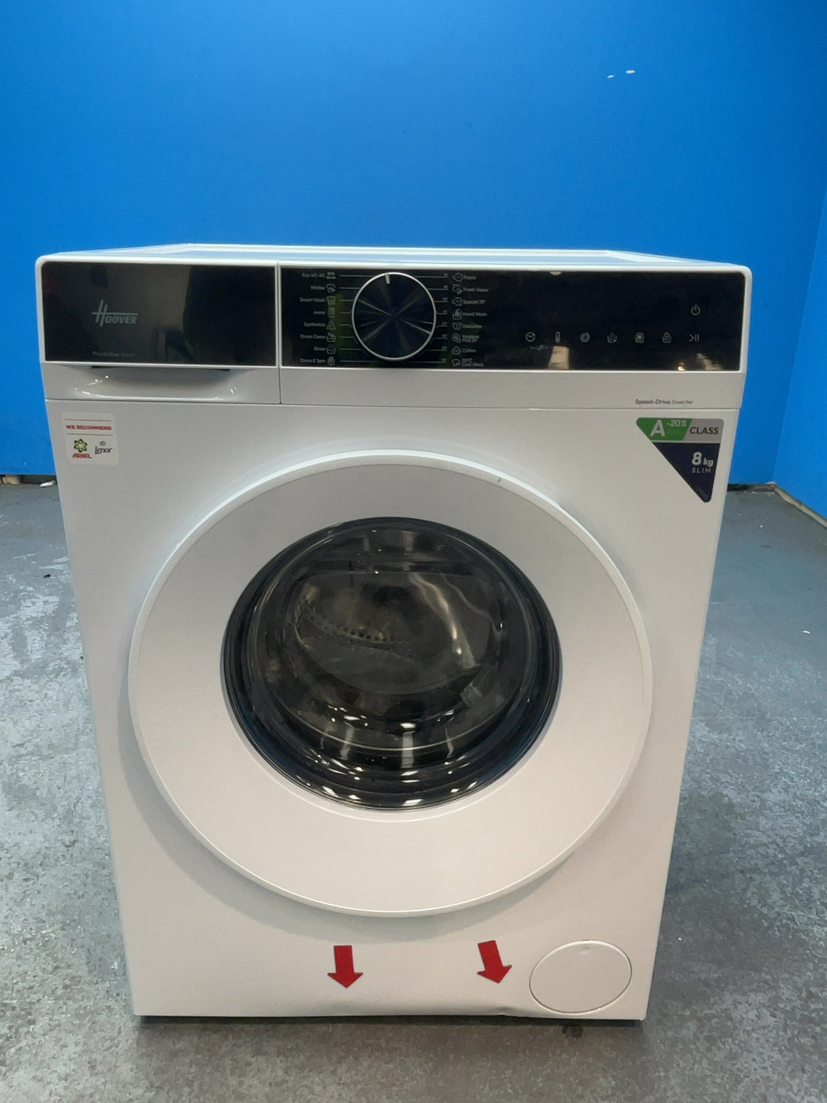 #GRC-164-981 - Hoover HGD 48S8C-80 8kg 1400rpm Washing Machine – Steam Cycle, Inverter Motor, White