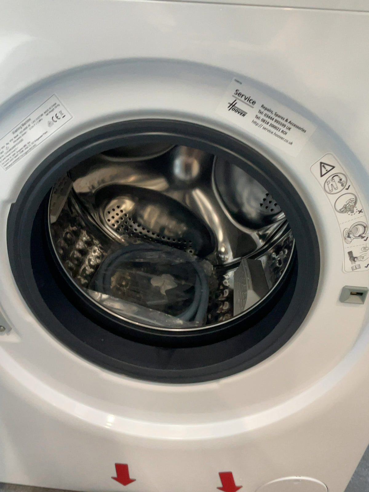#GRC-164-981 - Hoover HGD 48S8C-80 8kg 1400rpm Washing Machine – Steam Cycle, Inverter Motor, White