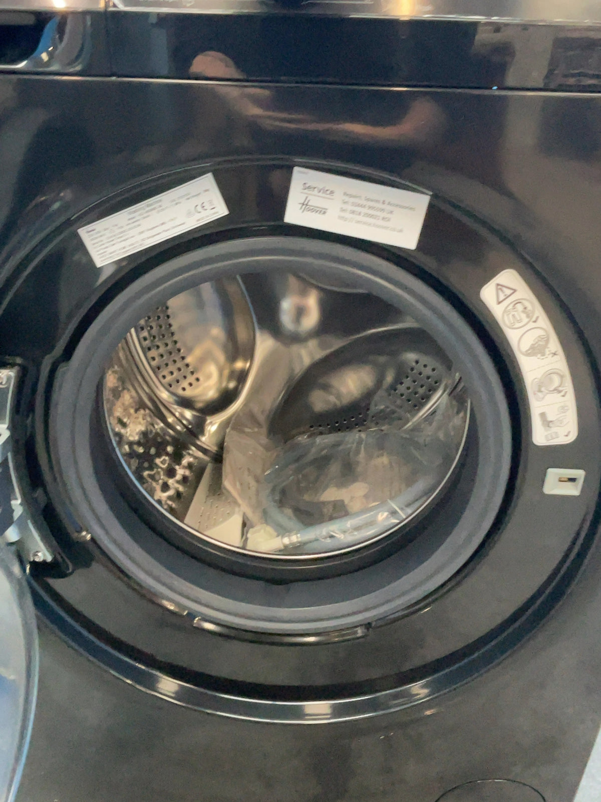 #GRC-164-985 - Hoover 8kg 1400rpm Washing Machine – ProActive Wash, Steam Cycle, Black