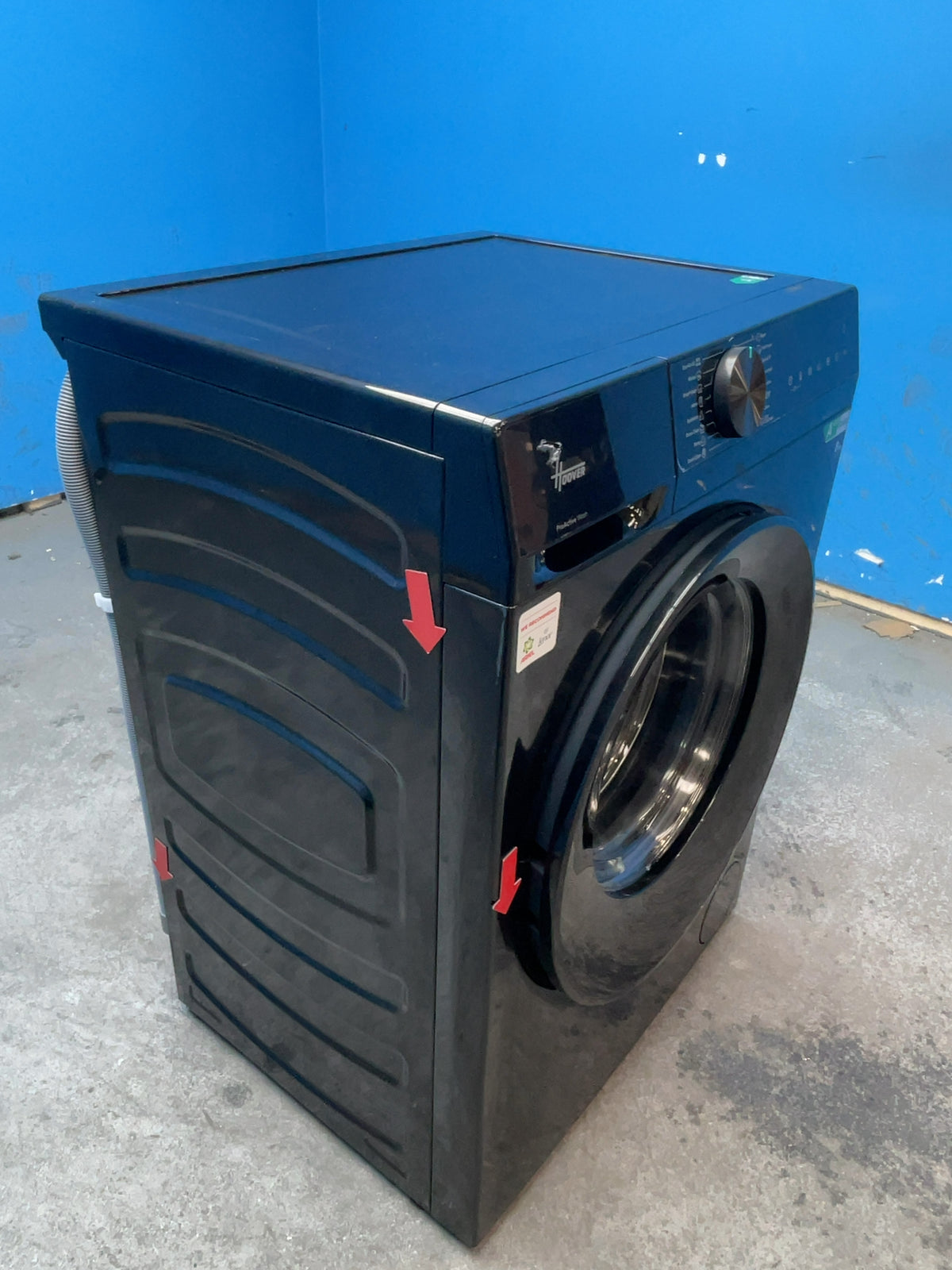 #GRC-164-985 - Hoover 8kg 1400rpm Washing Machine – ProActive Wash, Steam Cycle, Black
