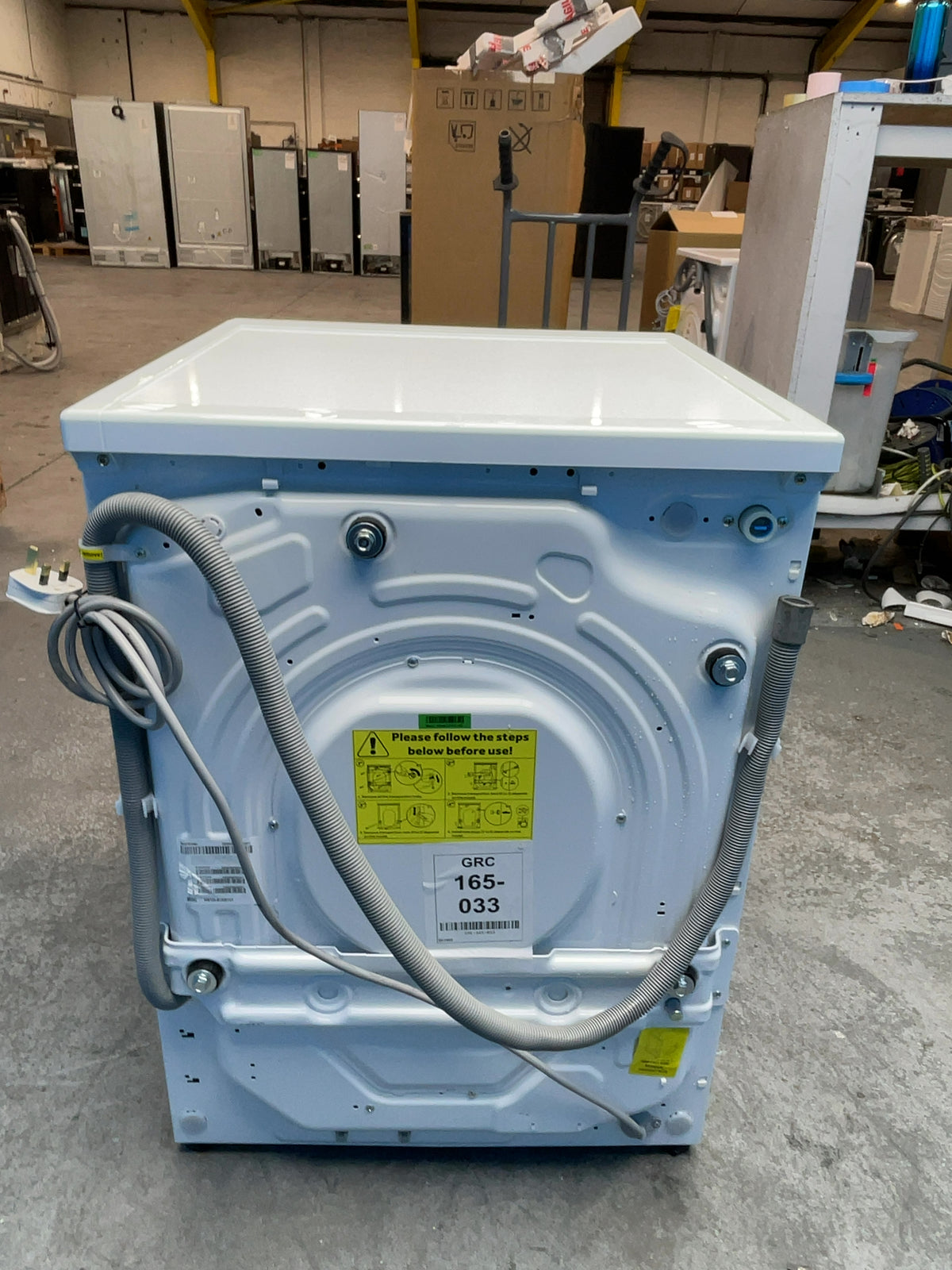 #GRC-165-033 - Haier 12kg 1400rpm Washing Machine – Direct Motion Motor, Steam Function, White