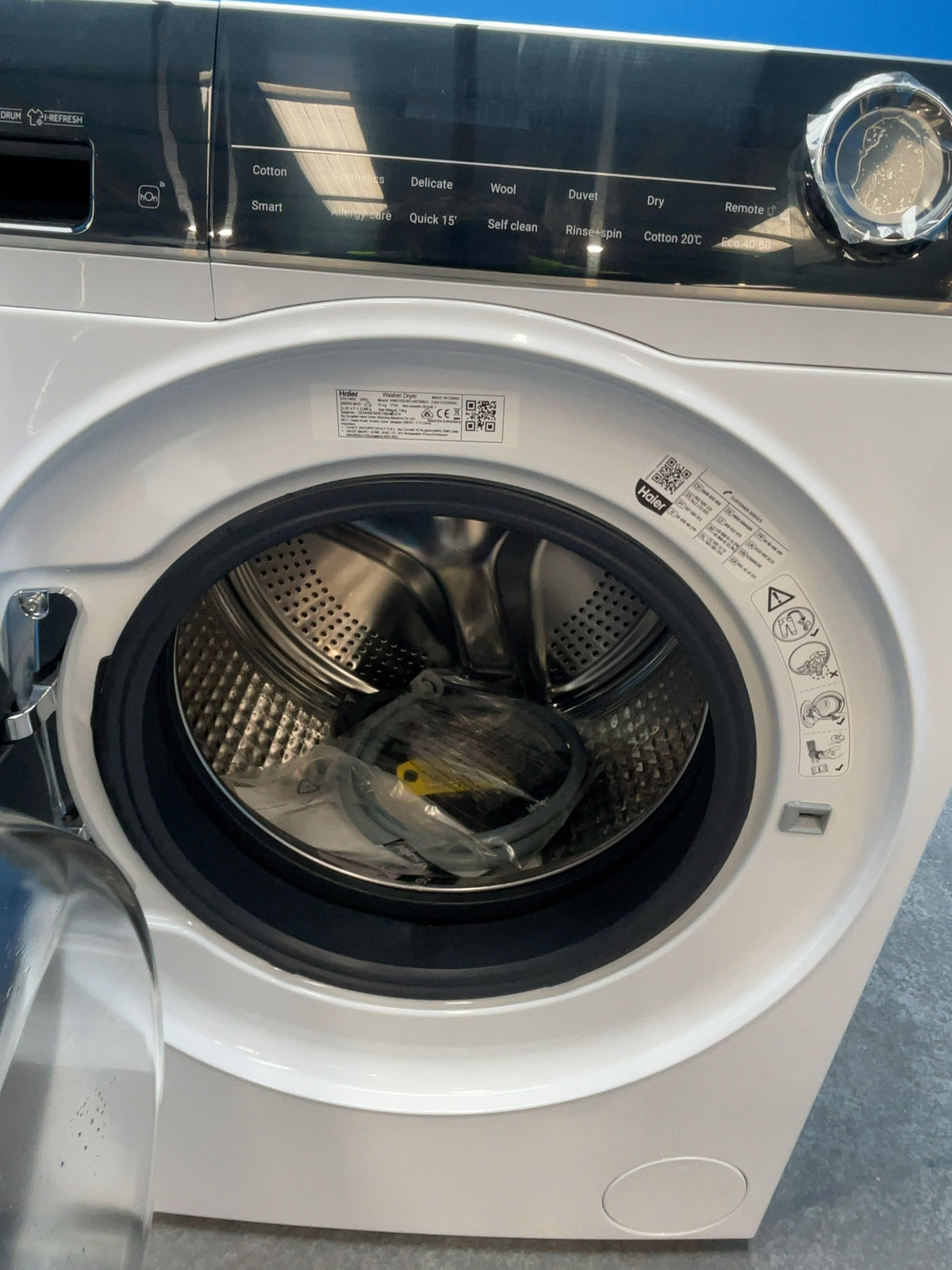 #GRC-165-048 - Haier Washer Dryer – 10kg Wash, 6kg Dry, 1400rpm, WiFi Connected, White