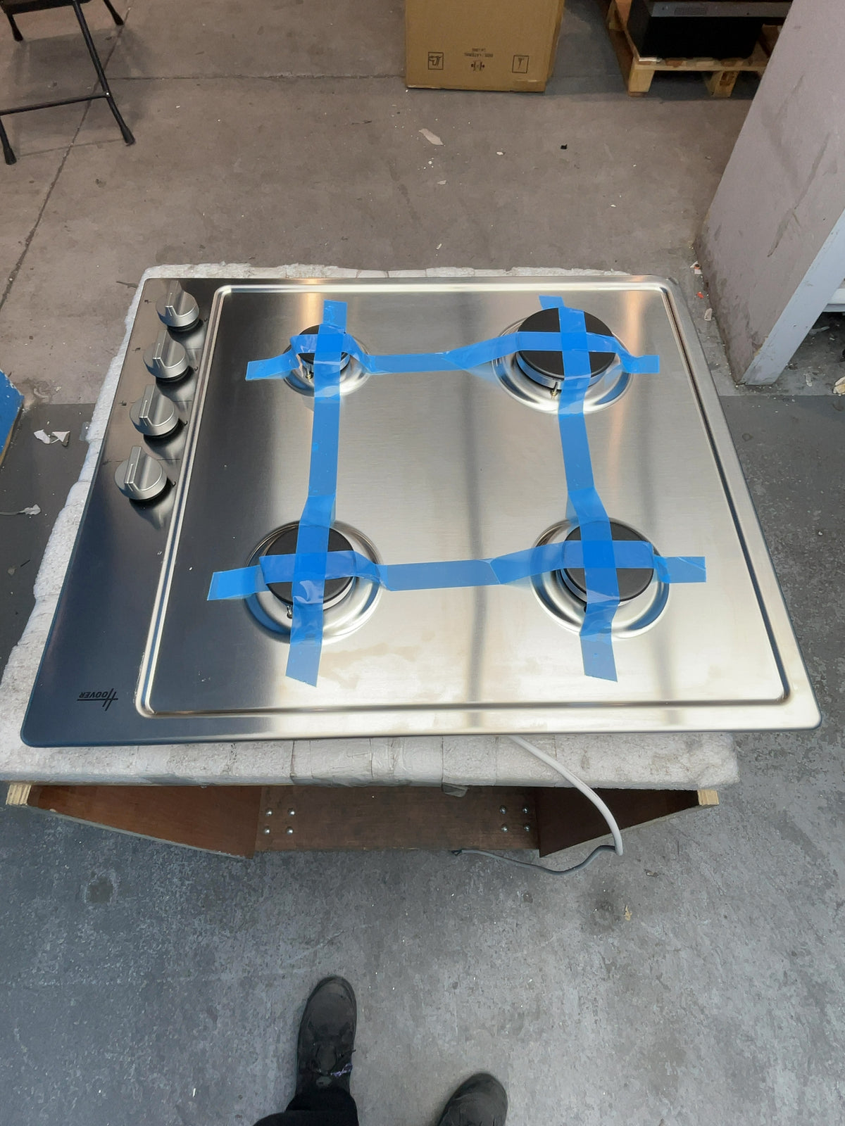 #GRC-165-052 - Hoover 60cm Gas Hob – 4 Burners, Stainless Steel