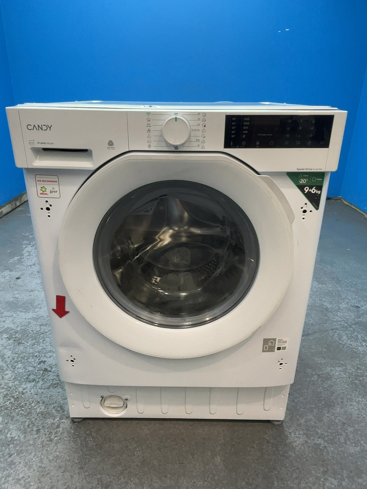 #GRC-165-057 - Candy Smart Pro Integrated Washer Dryer – 9kg Wash, 6kg Dry, 1400rpm, WiFi Connected