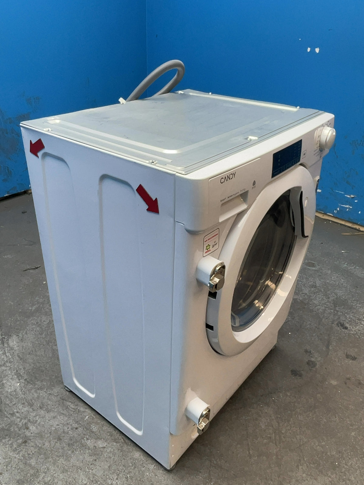 #GRC-165-058 - Candy Integrated Washer Dryer – 9kg Wash, 5kg Dry, 1400rpm, White, Weight Sensor
