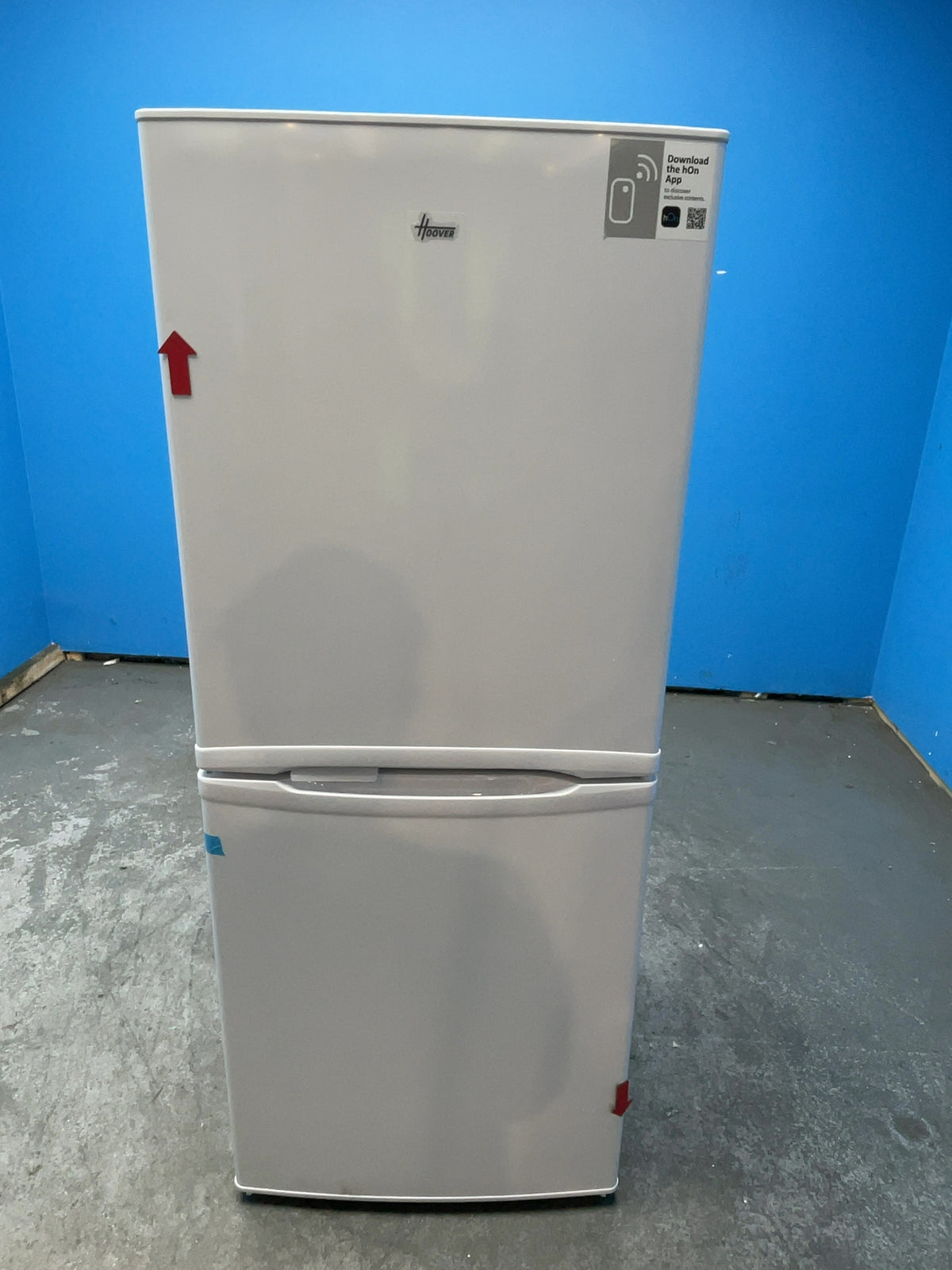 #GRC-165-061 - Hoover 55cm Fridge Freezer – 185L, White, Manual Defrost