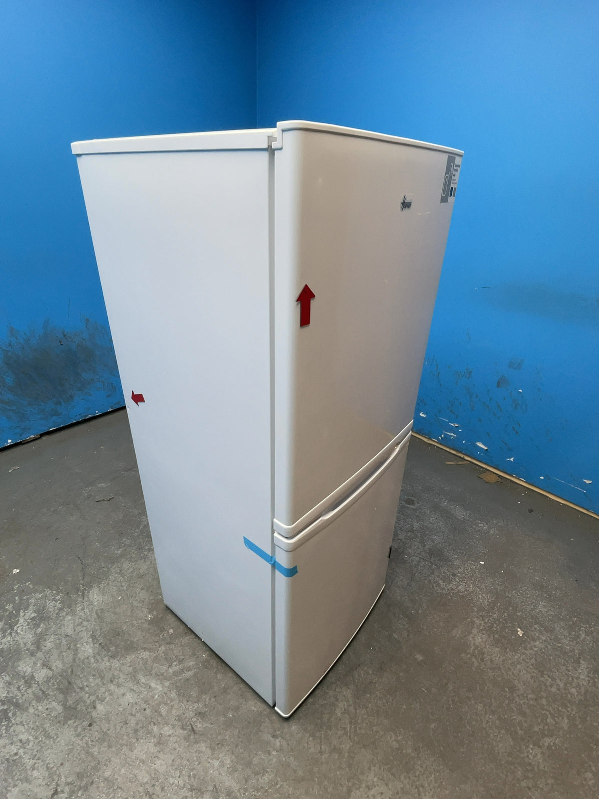 #GRC-165-061 - Hoover 55cm Fridge Freezer – 185L, White, Manual Defrost