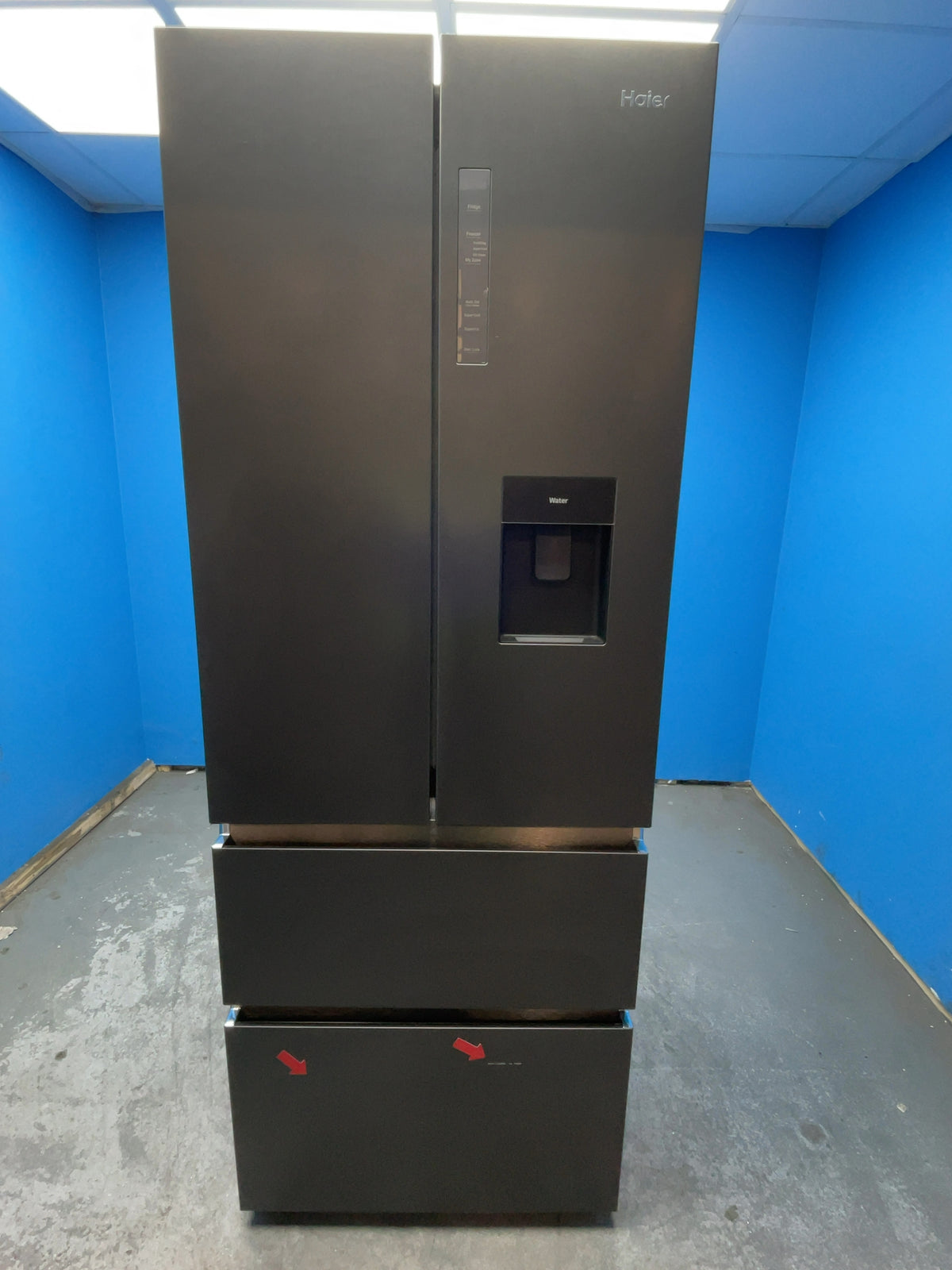 #GRC-165-062 - Haier 70cm French Door Fridge Freezer – 444L, Black, Total No Frost