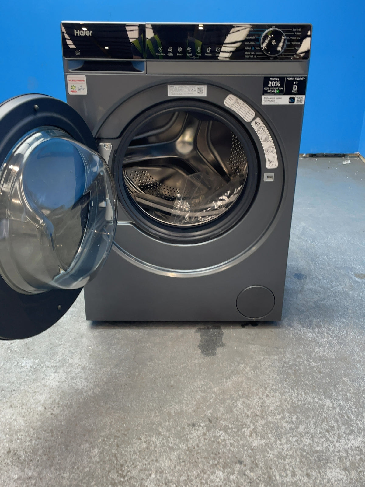 #GRC-165-095 - Haier X Series 5 Washer Dryer – 9kg Wash, 5kg Dry, 1400rpm, WiFi Connected, Grey
