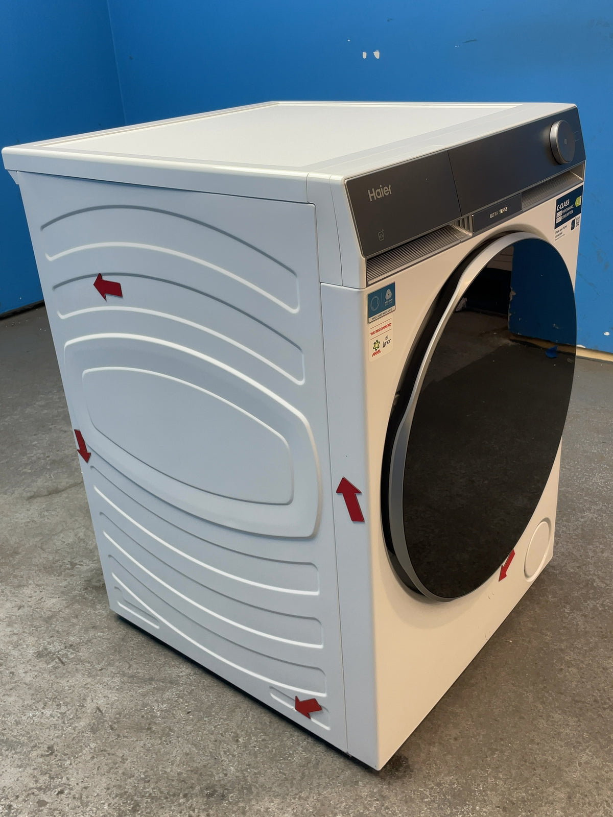 #GRC-165-123 - Haier X Series 9 10kg Heat Pump Tumble Dryer – Reverse Drum Action, White