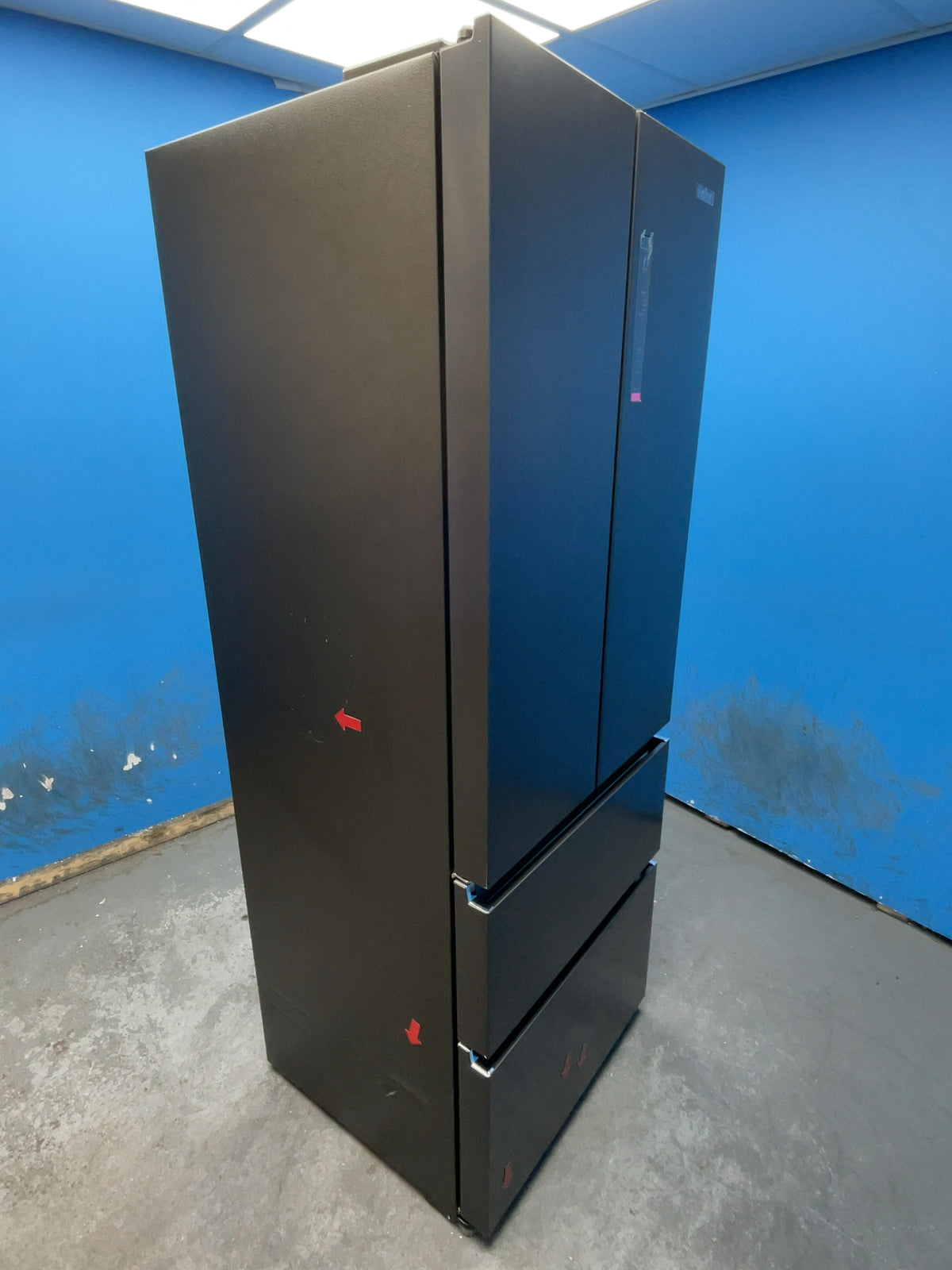 #GRC-165-149 - Haier 70cm French Door Fridge Freezer – 446L, Black, Total No Frost
