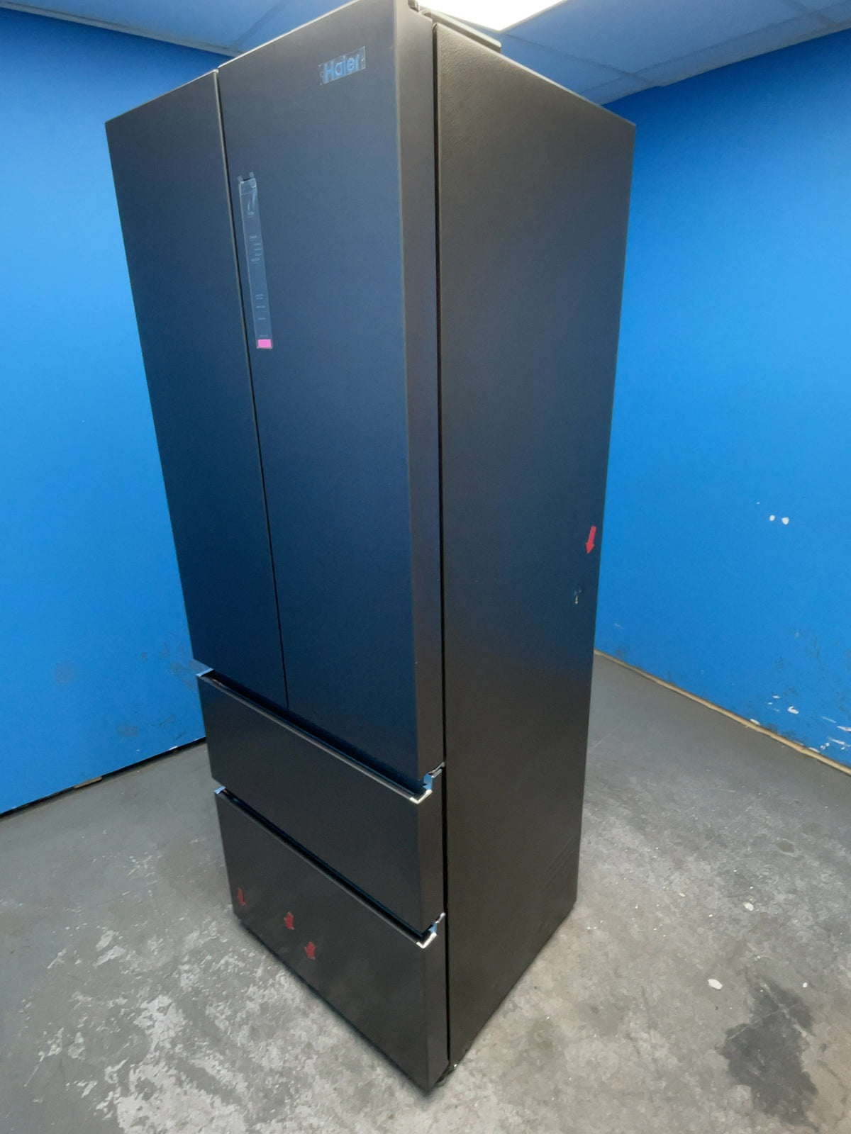 #GRC-165-149 - Haier 70cm French Door Fridge Freezer – 446L, Black, Total No Frost