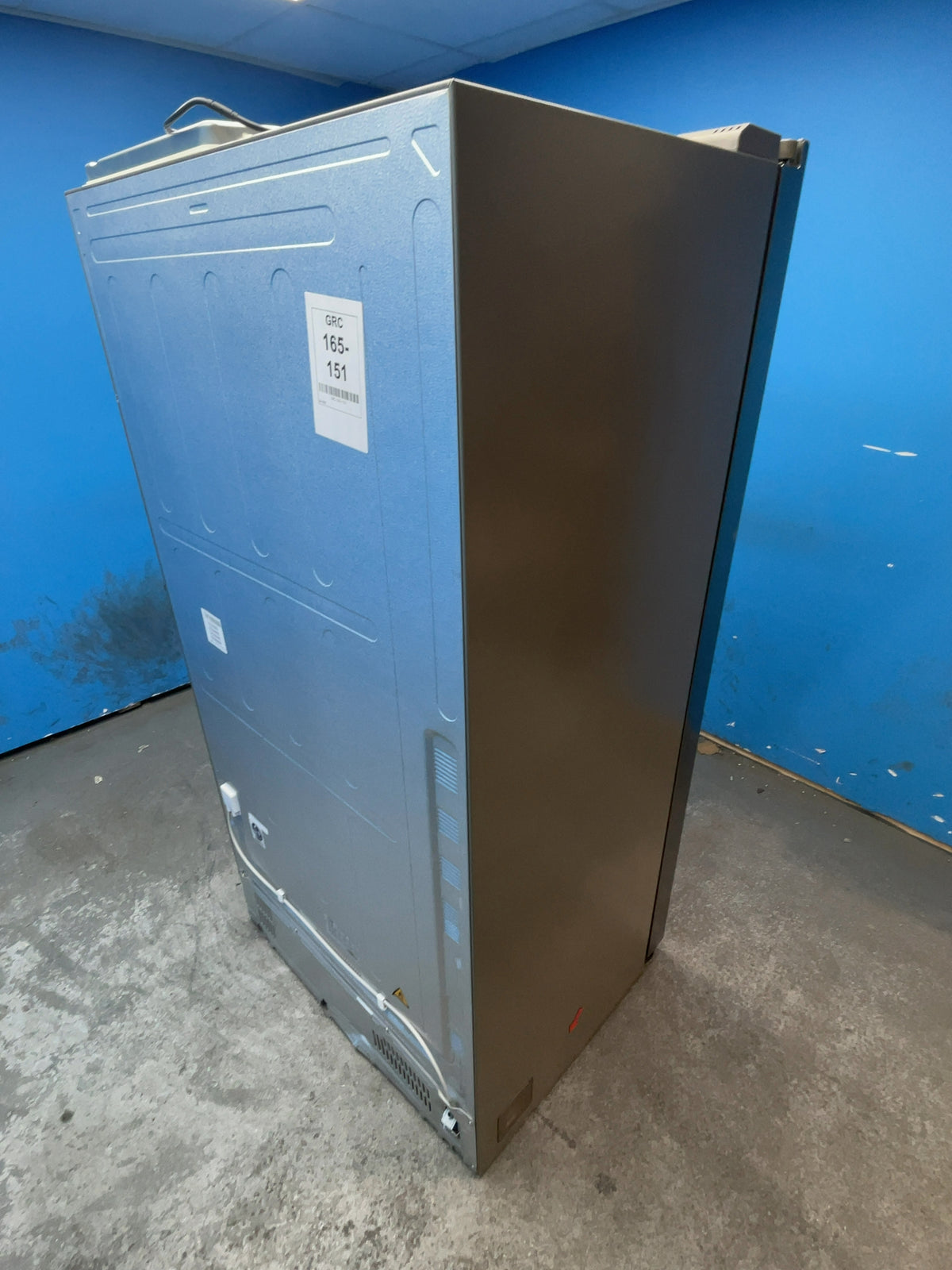 #GRC-165-151 - Haier American Style Fridge Freezer – 601L, Platinum Inox