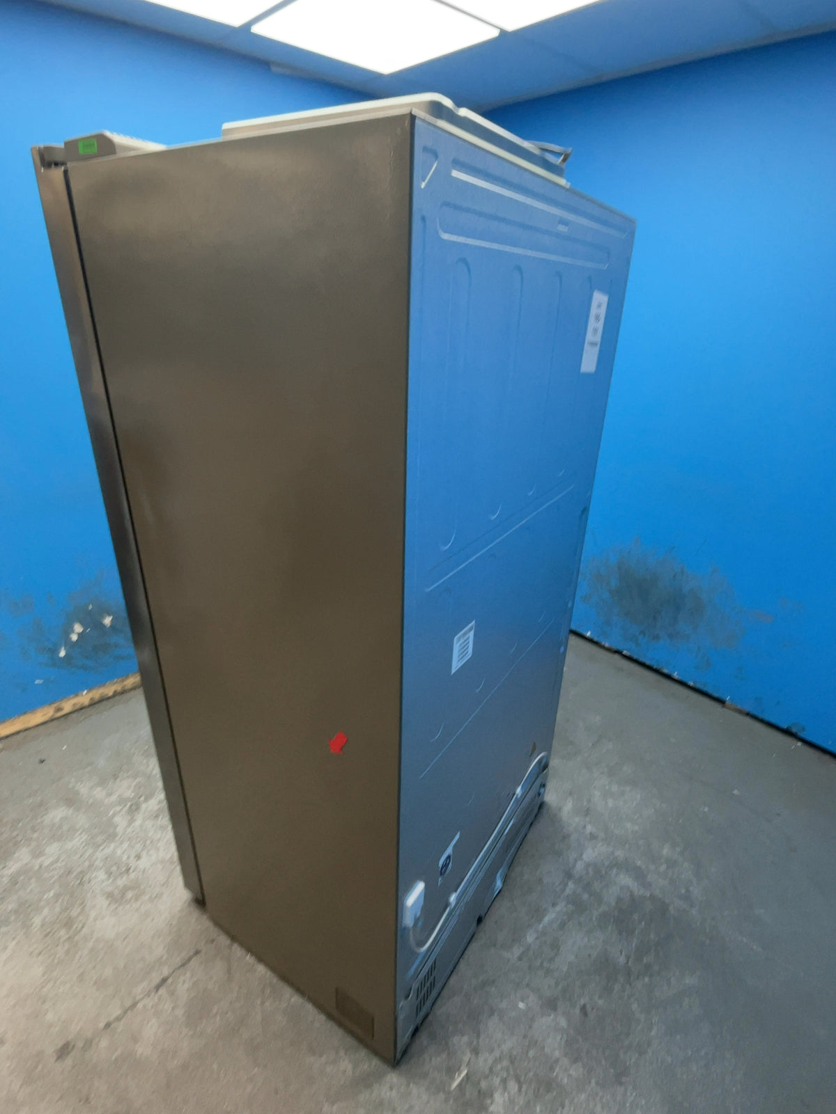 #GRC-165-151 - Haier American Style Fridge Freezer – 601L, Platinum Inox