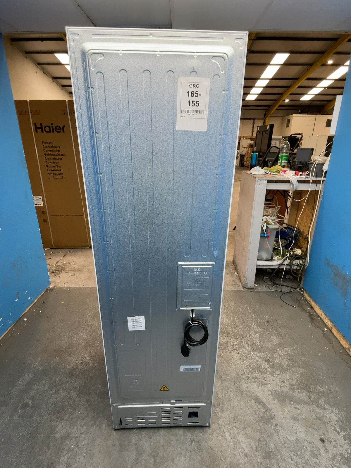 #GRC-165-155 - Haier 54.5cm 60/40 Fridge Freezer – 303L, White, Total No Frost, Smart WiFi