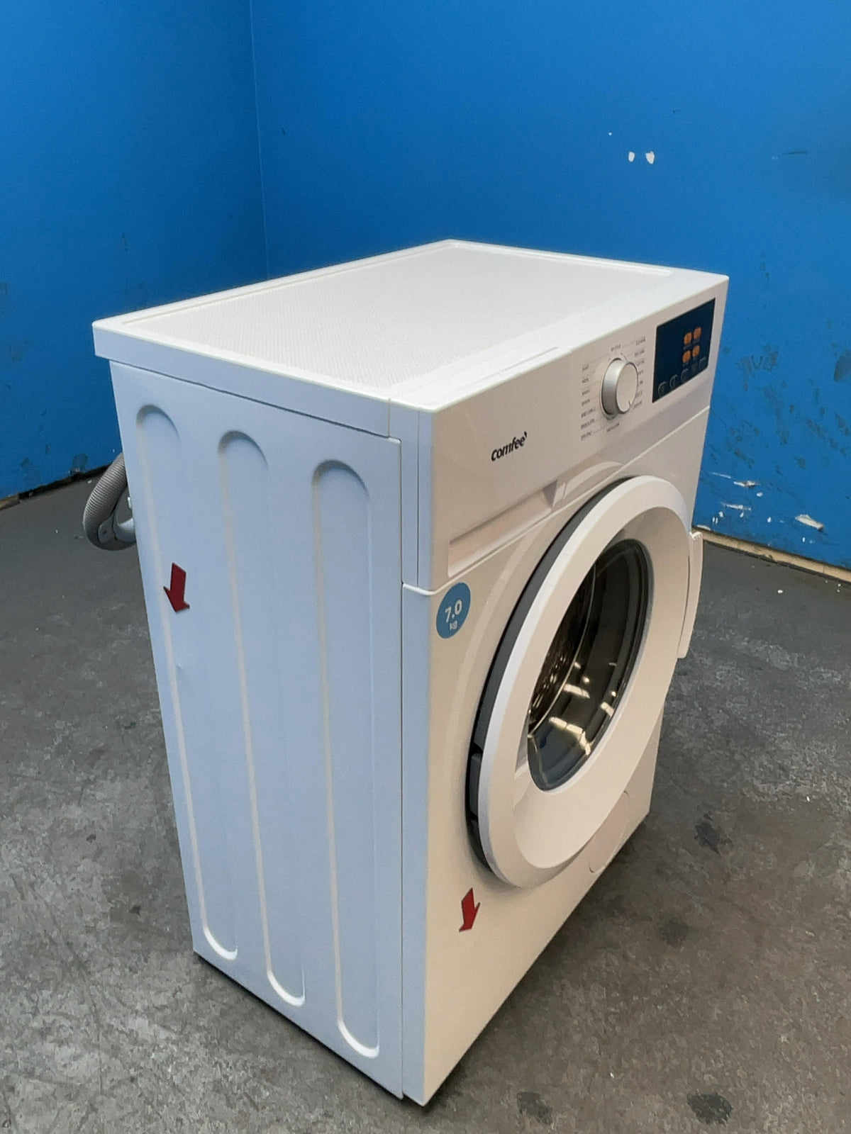 #GRC-165-178 - Comfee 7kg 1200rpm Washing Machine – Steam Wash & 15 Min Quick Cycle, White