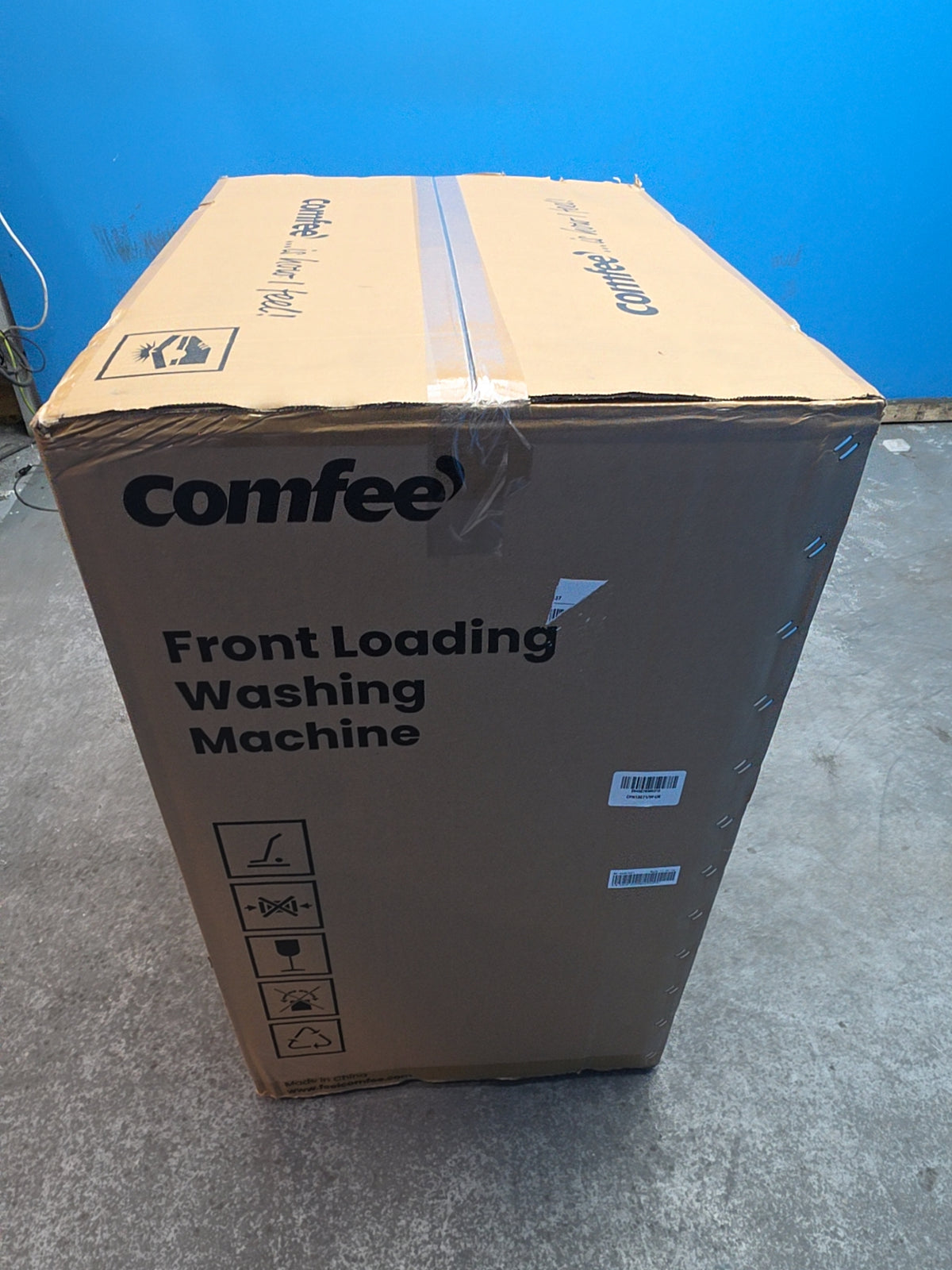 #GRC-165-208 - Comfee 7kg 1200rpm Washing Machine – Steam Wash & 15 Min Quick Cycle, White
