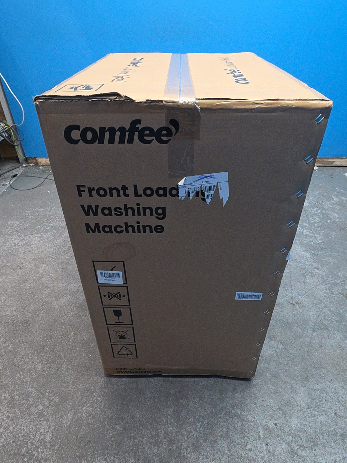#GRC-165-214 - Comfee 7kg 1200rpm Washing Machine – Steam Wash & 15 Min Quick Cycle, White