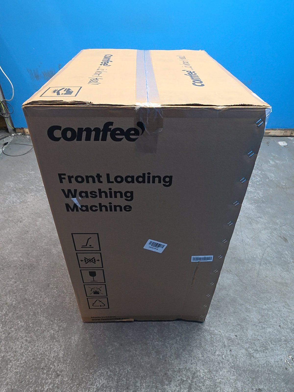 #GRC-165-215 - Comfee 7kg 1200rpm Washing Machine – Steam Wash & 15 Min Quick Cycle, White