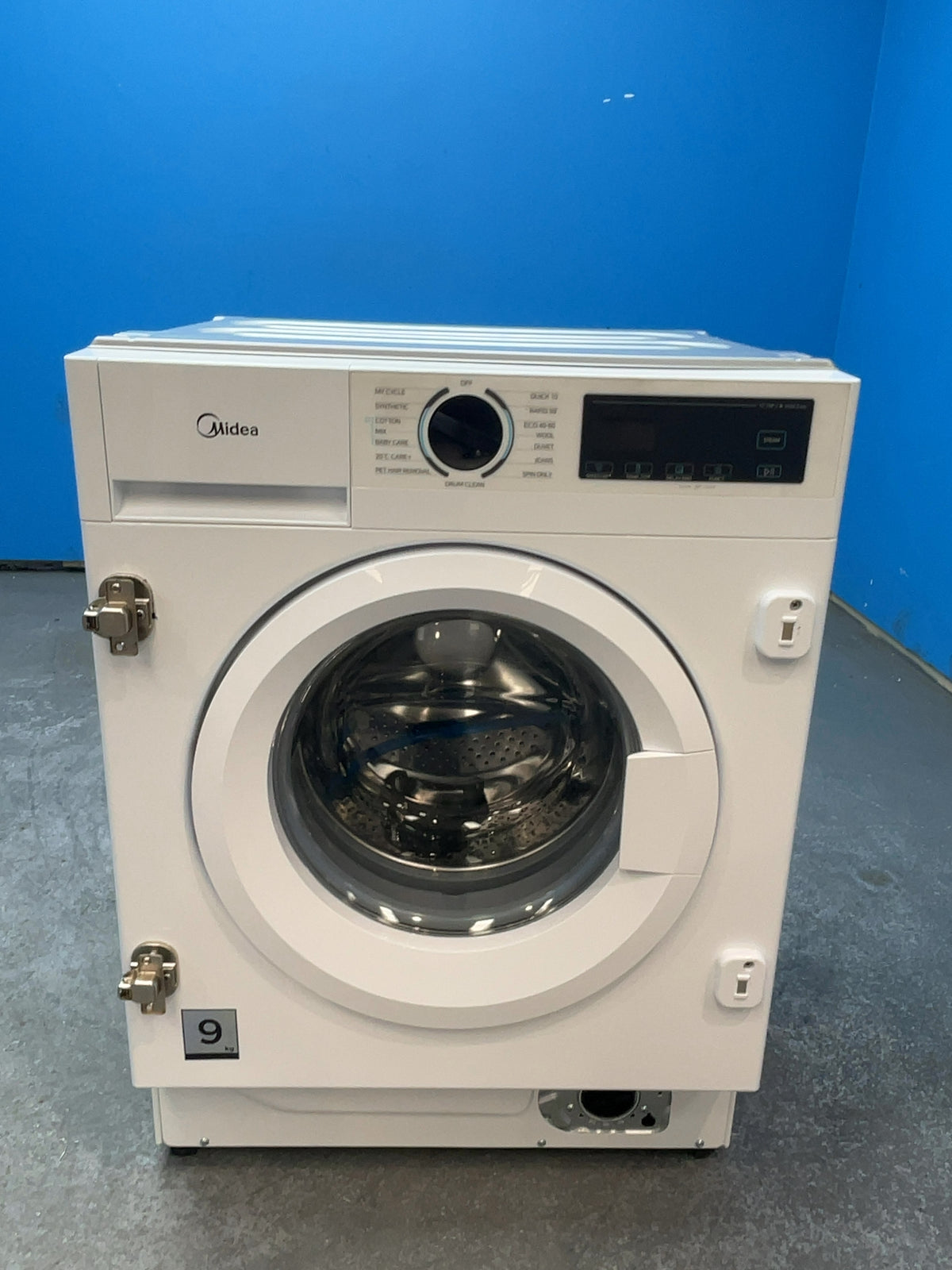 #GRC-165-230 - Midea 9kg 1400rpm Integrated Washing Machine – Steam Care, Quick Wash, White