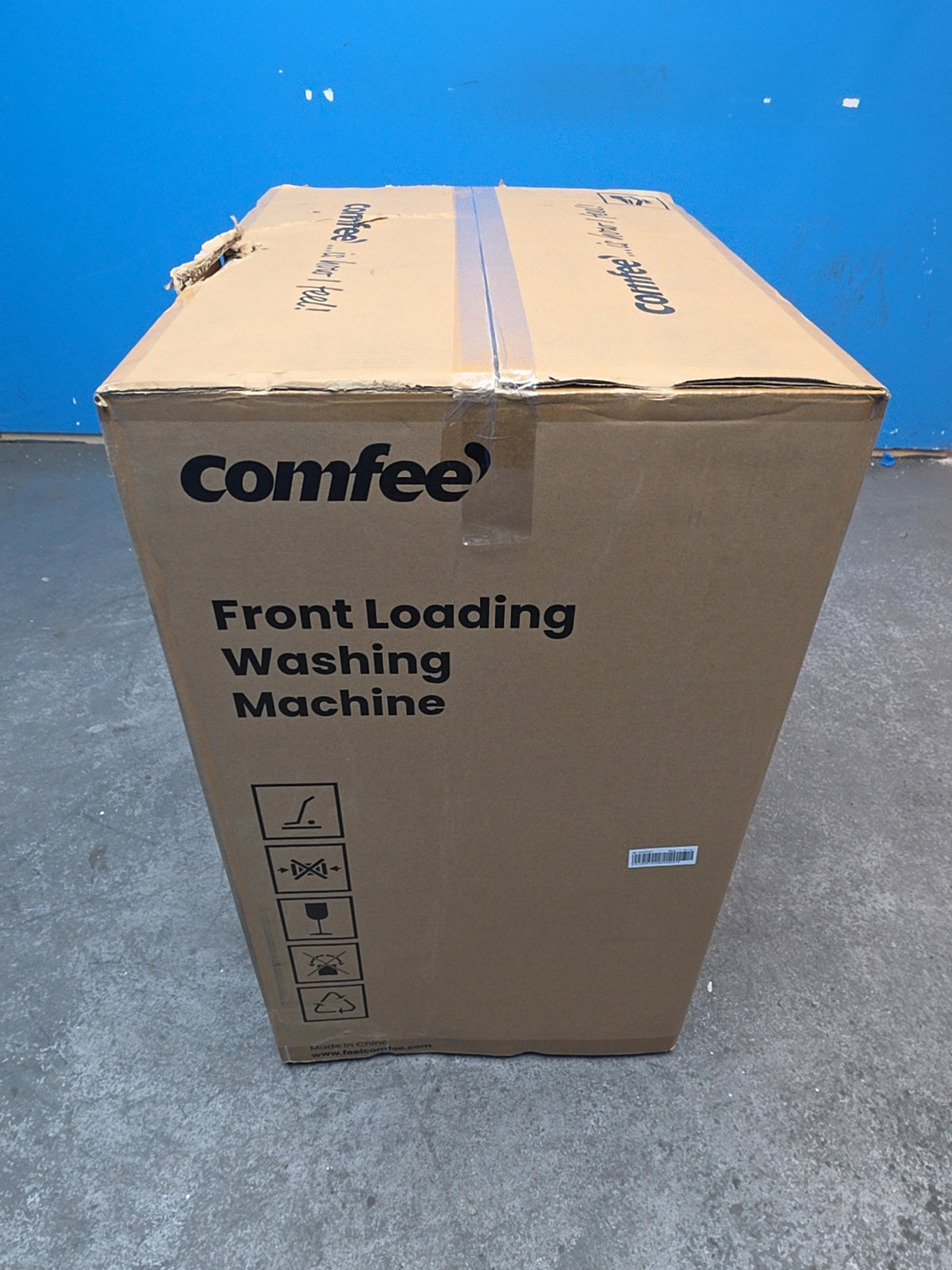 #GRC-165-235 - Comfee 7kg 1200rpm Washing Machine – Steam Wash & 15 Min Quick Cycle, White