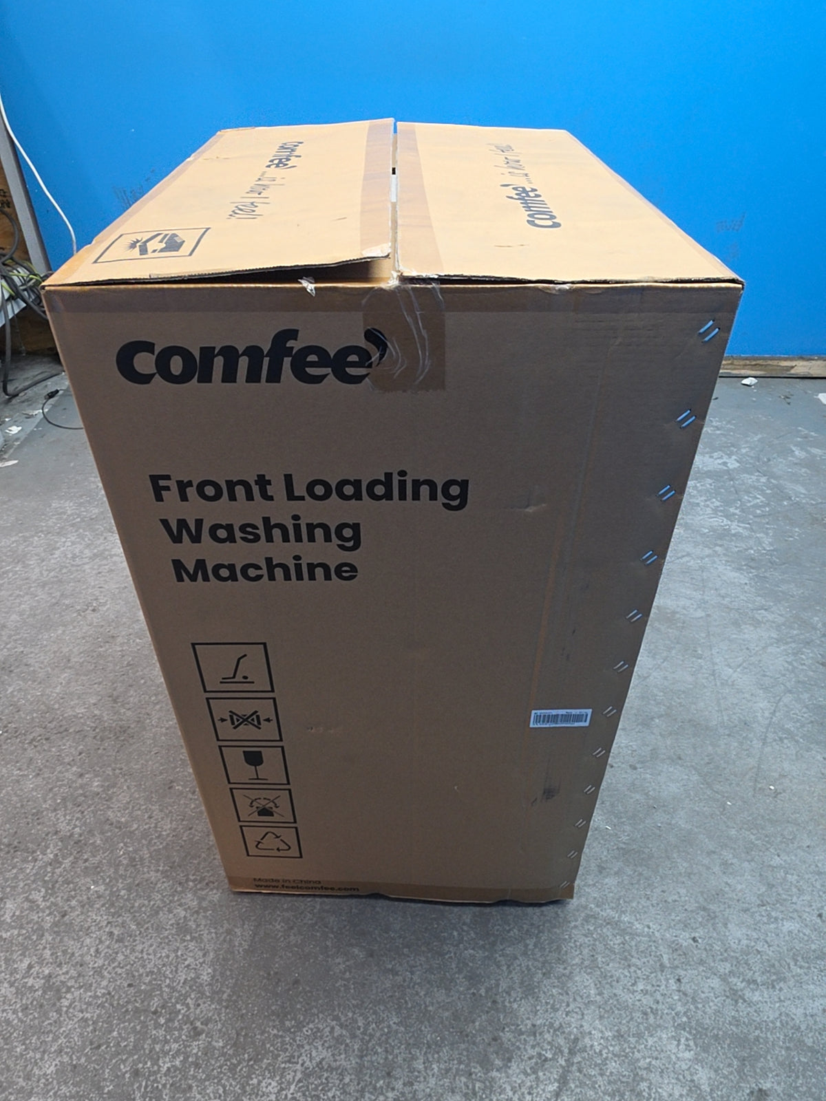 #GRC-165-244 - Comfee 7kg 1200rpm Washing Machine – Steam Wash & 15 Min Quick Cycle, White