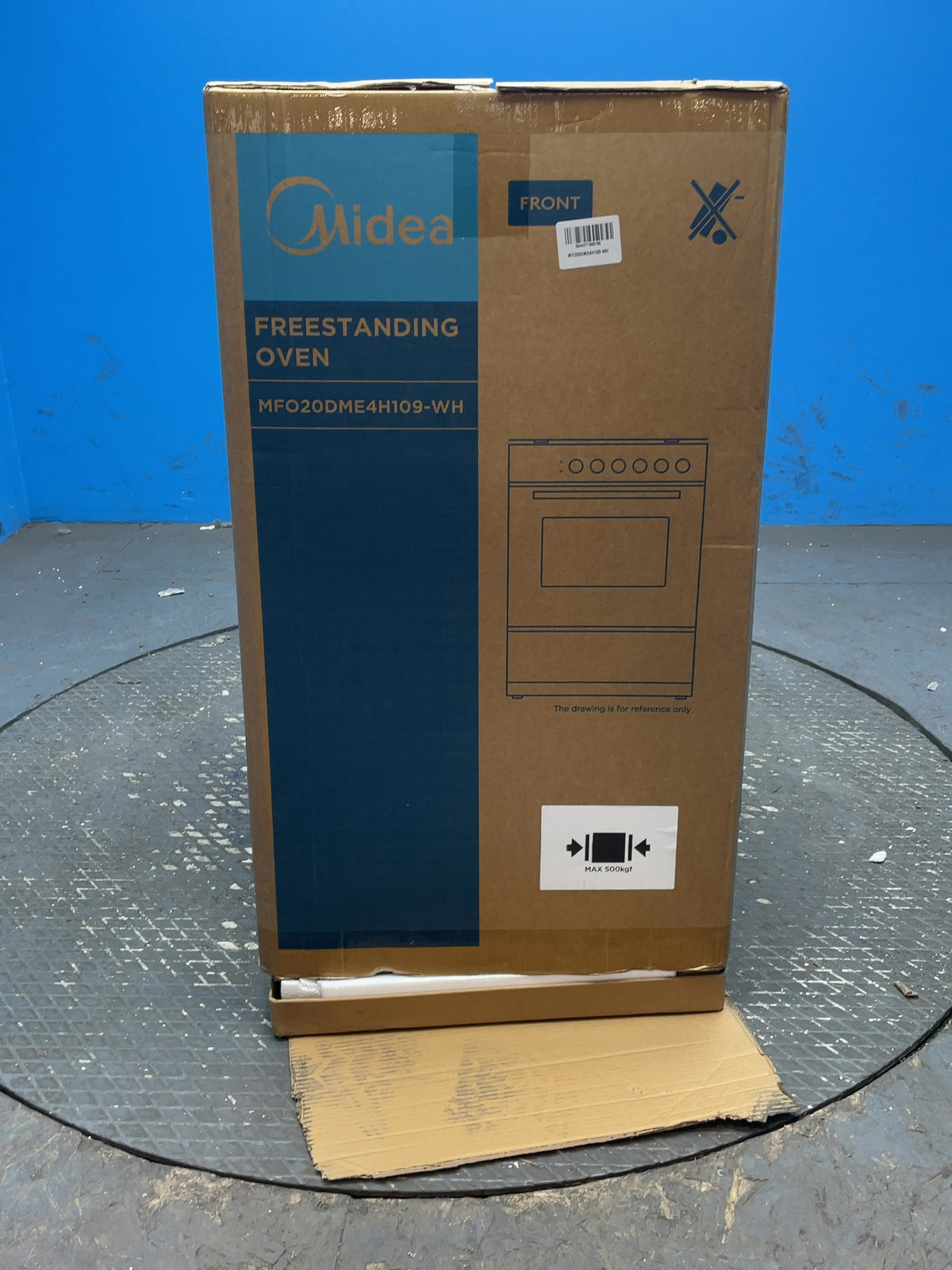 #GRC-165-252 - Midea 50cm Electric Cooker – Solid Plate Hob, Integrated Grill, White