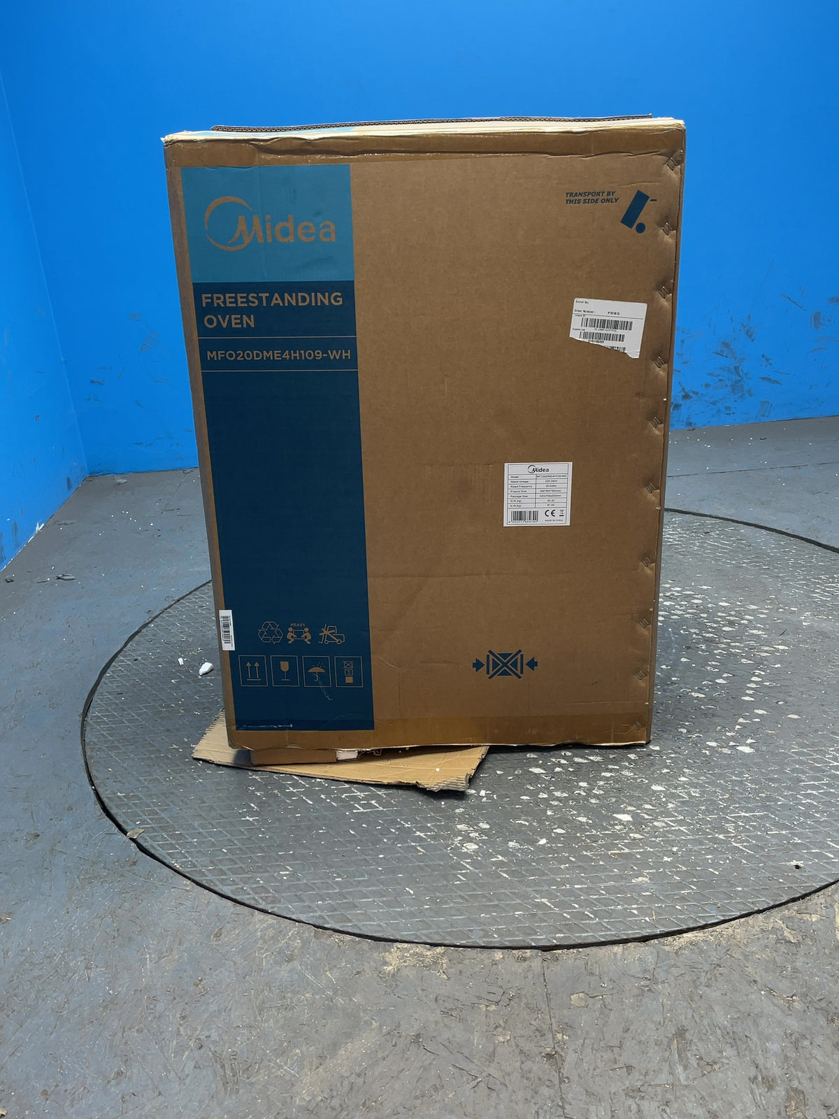 #GRC-165-252 - Midea 50cm Electric Cooker – Solid Plate Hob, Integrated Grill, White