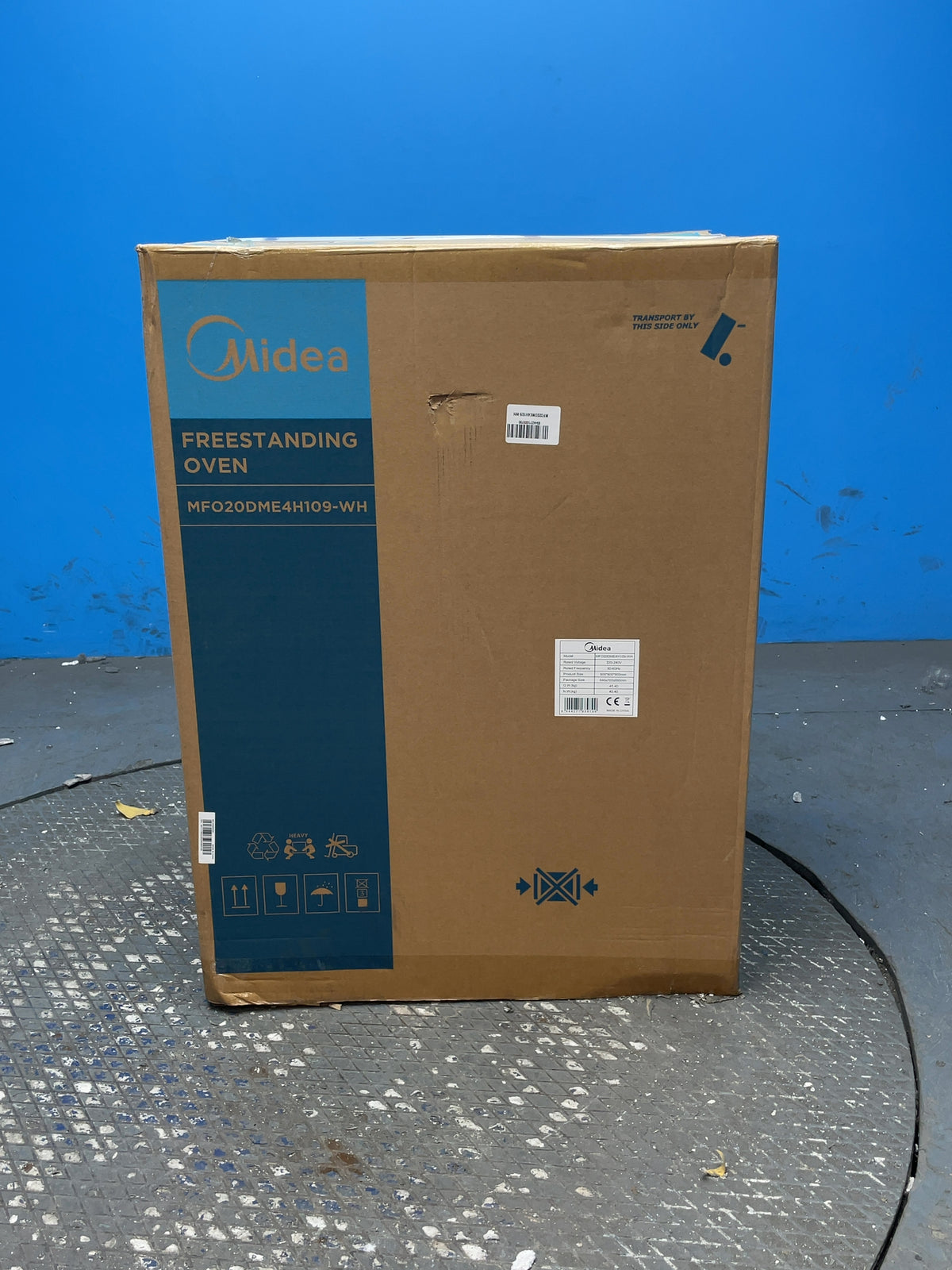 #GRC-165-267 - Midea 50cm Electric Cooker – Solid Plate Hob, Integrated Grill, White