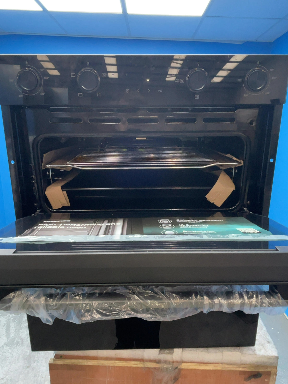 #GRC-165-290 - Hisense Hi6 60cm Electric Double Oven – 102L Capacity, Catalytic Liners, Air Fry