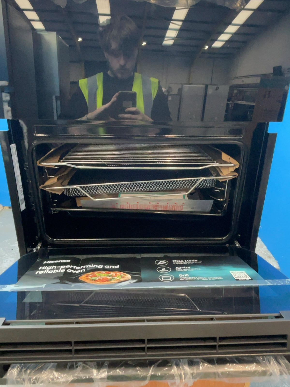#GRC-165-290 - Hisense Hi6 60cm Electric Double Oven – 102L Capacity, Catalytic Liners, Air Fry