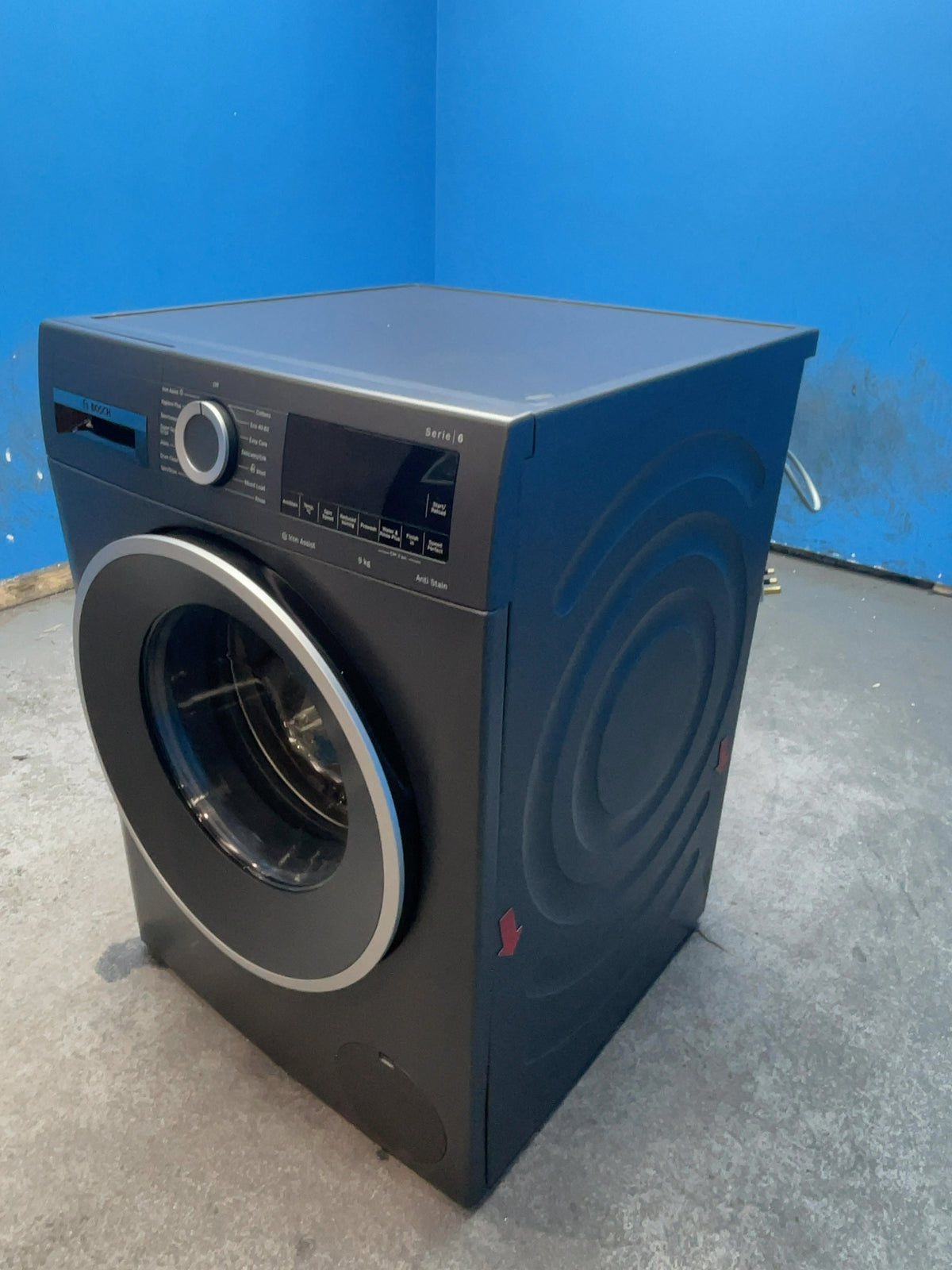 #GRC-165-310 - Bosch 9kg 1400rpm Washing Machine – SpeedPerfect, Cast Iron Grey