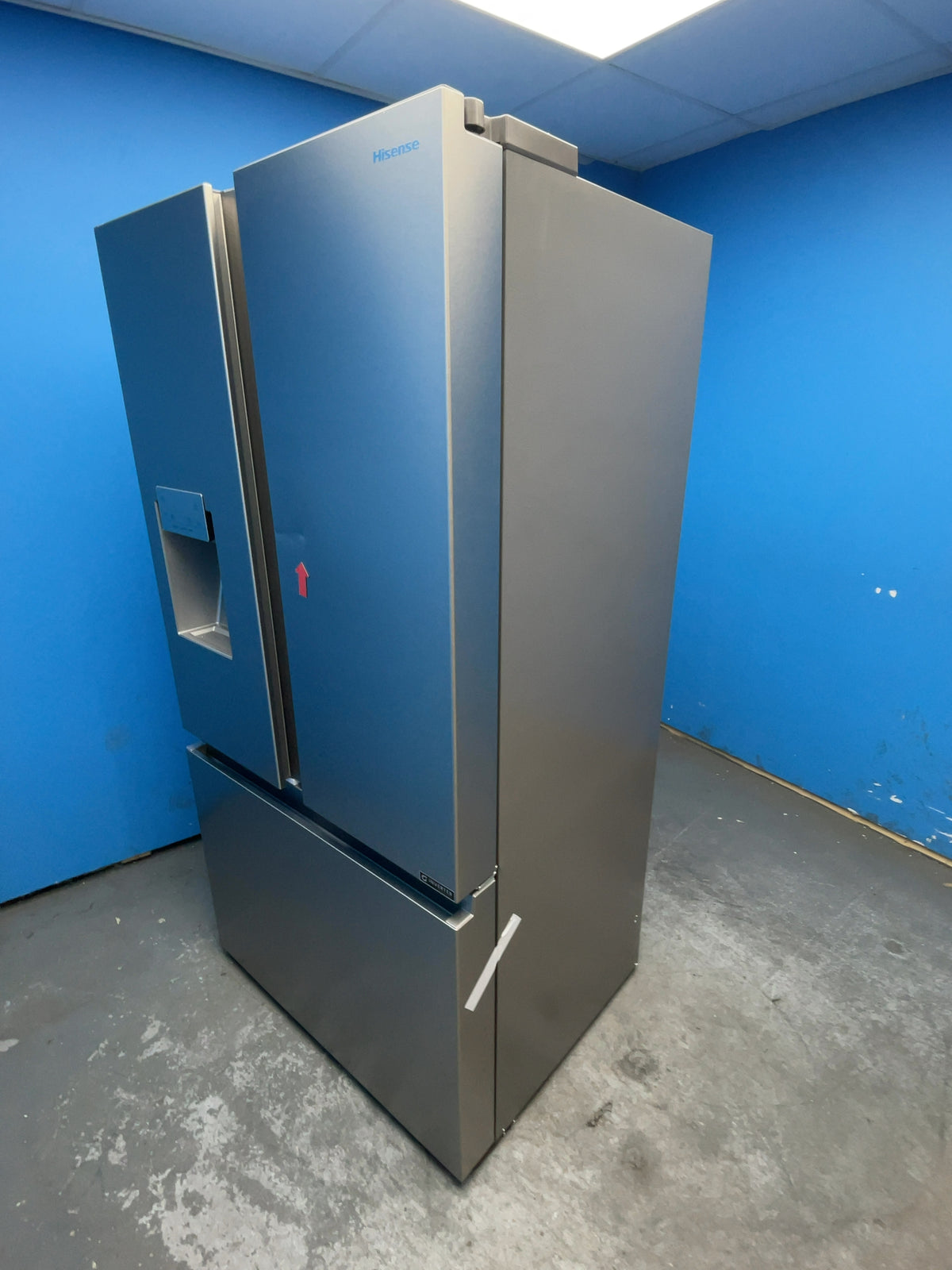#GRC-165-316 - Hisense 91.4cm French Door Fridge Freezer – 612L, Stainless Steel