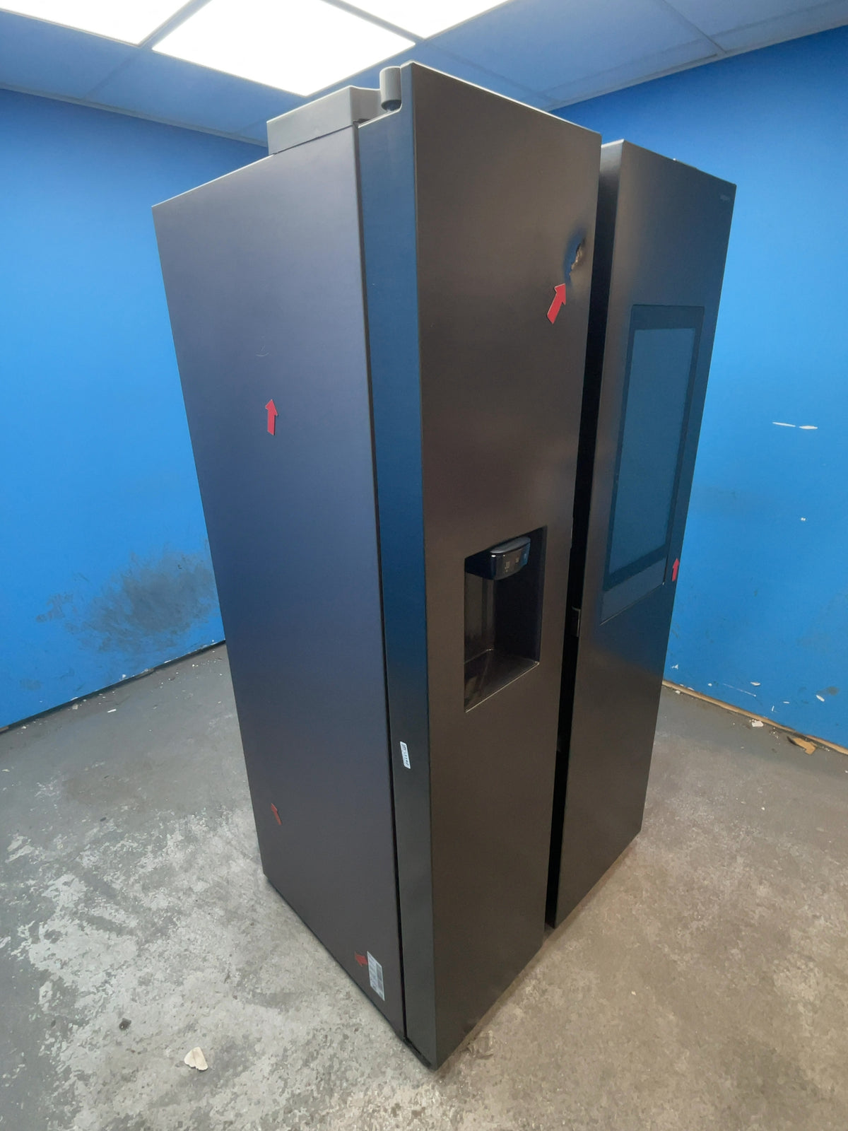 #GRC-165-329 - Samsung Series 9 American Style Fridge Freezer – 614L, Dark Ocean Inox
