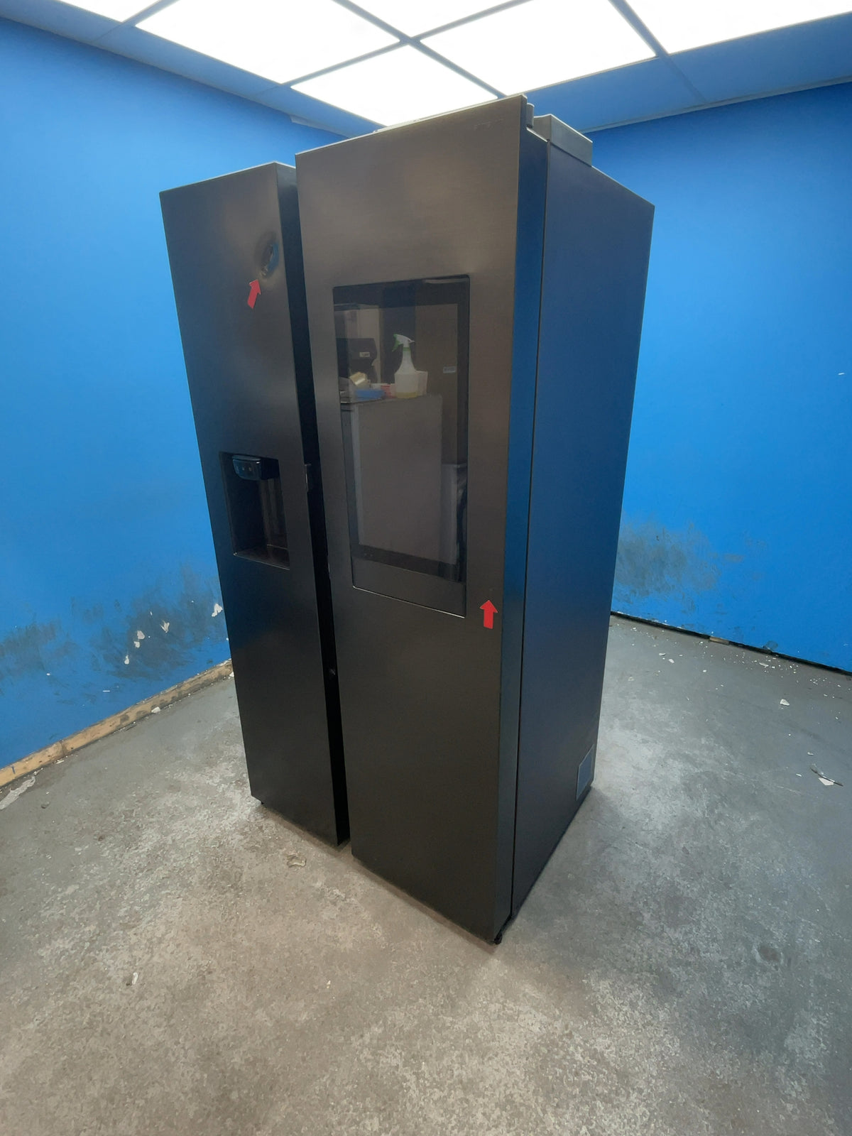 #GRC-165-329 - Samsung Series 9 American Style Fridge Freezer – 614L, Dark Ocean Inox