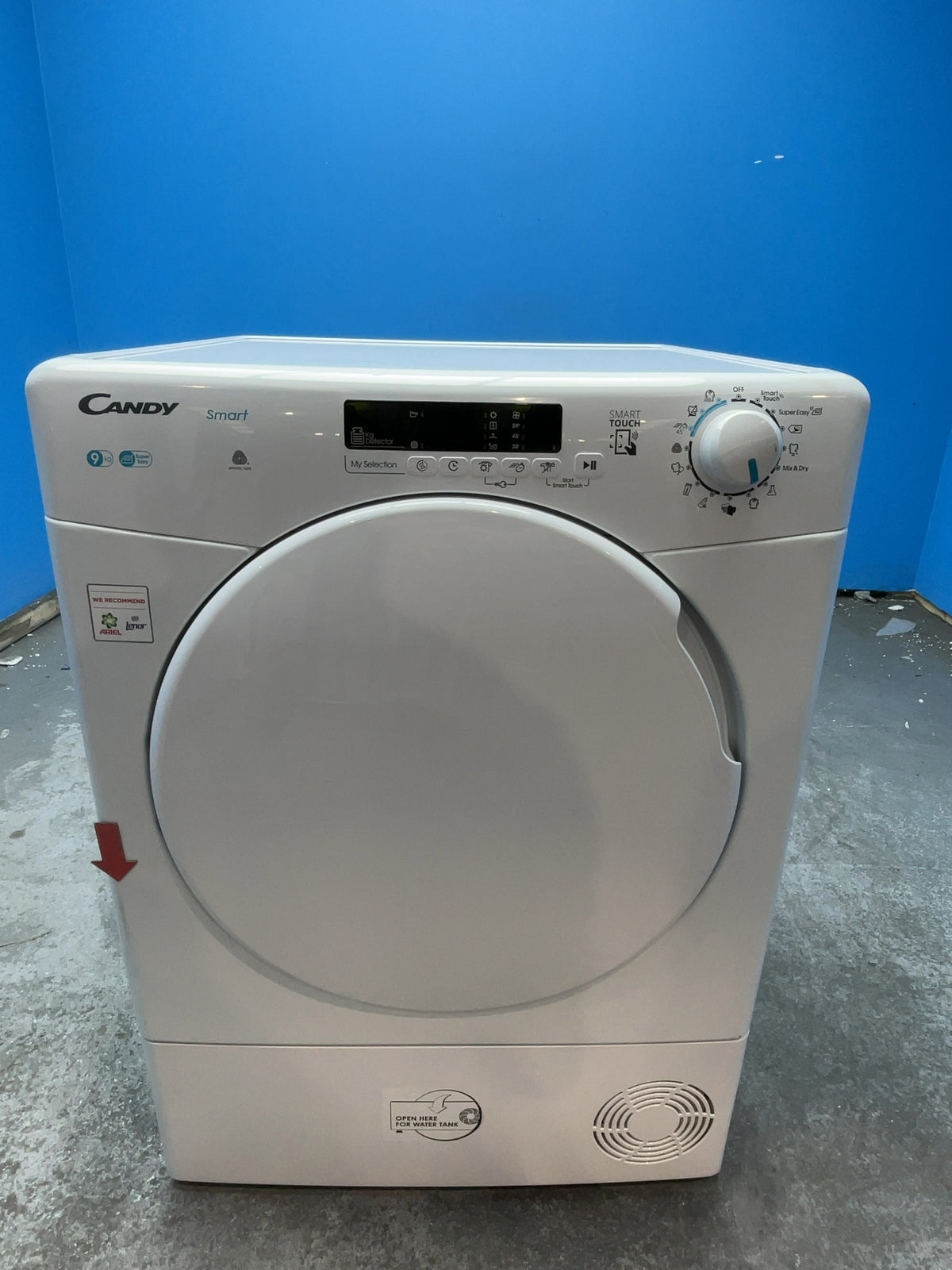#GRC-165-336 - Candy Smart 9kg Condenser Tumble Dryer – WiFi Connected, White, G Energy Rating