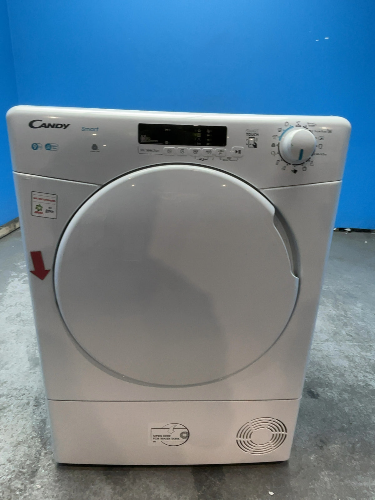 #GRC-165-340 - Candy Smart 9kg Condenser Tumble Dryer – WiFi Connected, White, G Energy Rating
