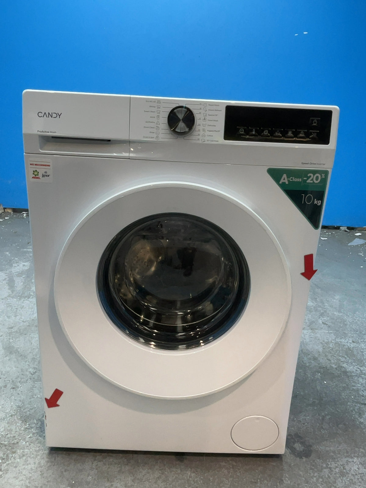 #GRC-165-364 - Candy Quick Pro 10kg 1400rpm Washing Machine – Quick Wash, Smart Spray, White