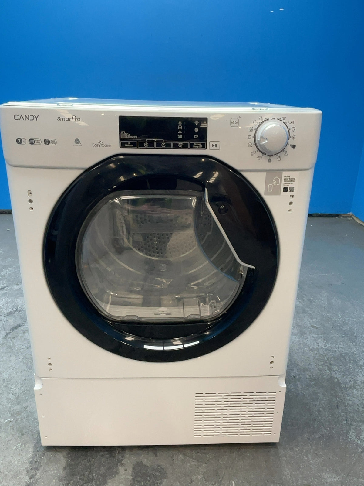 #GRC-165-415 - Candy Smart Pro 7kg Heat Pump Integrated Tumble Dryer – WiFi Connected, White