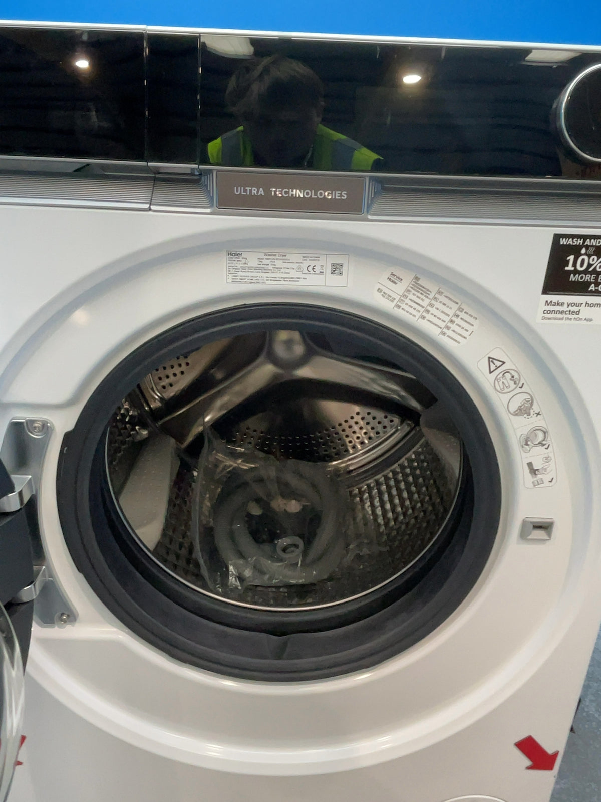 #GRC-165-430 - Haier Washer Dryer – 12kg Wash, 7kg Dry, 1400rpm, WiFi Connected, White